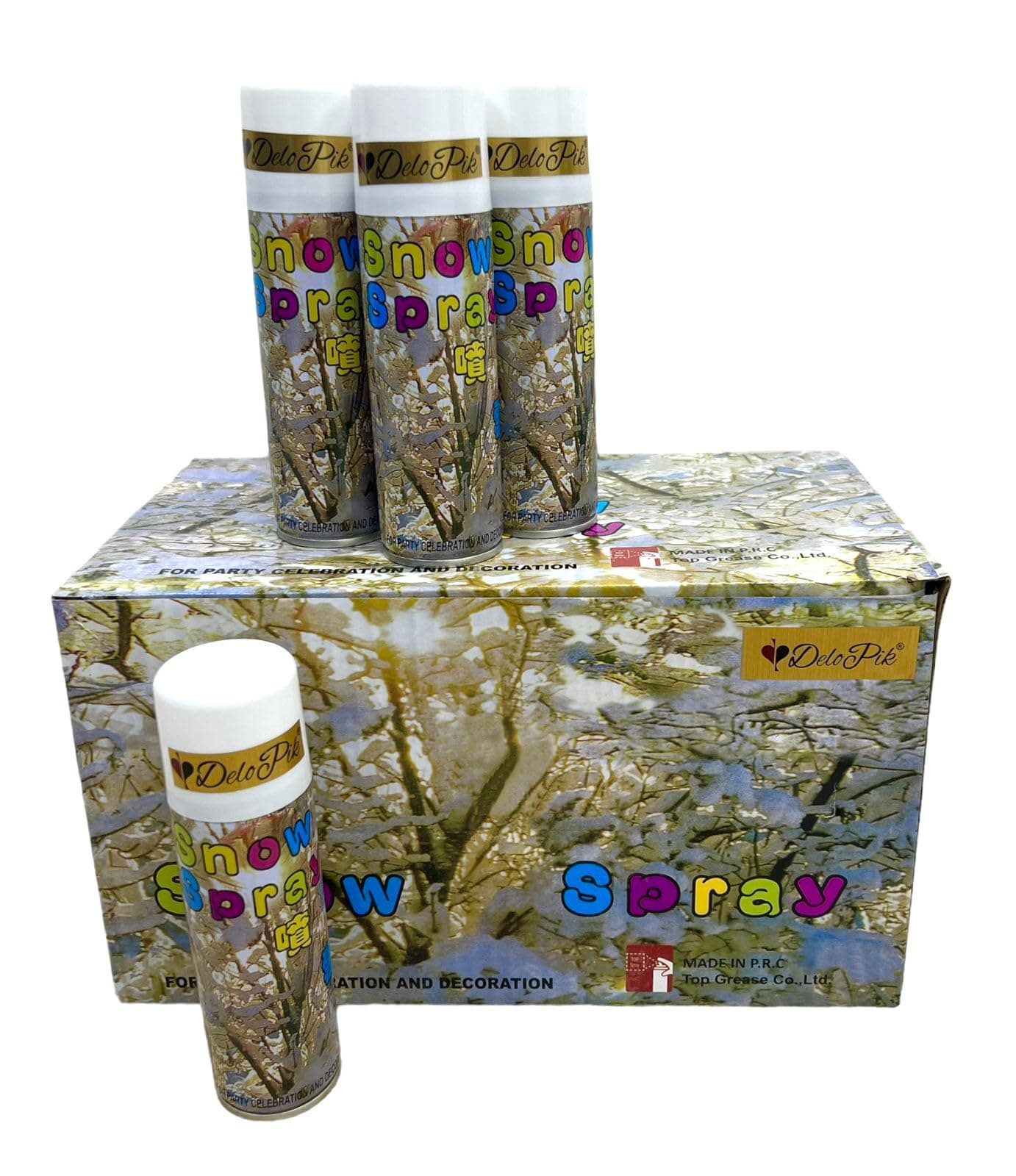White Snow Decorative Party Spray (24)