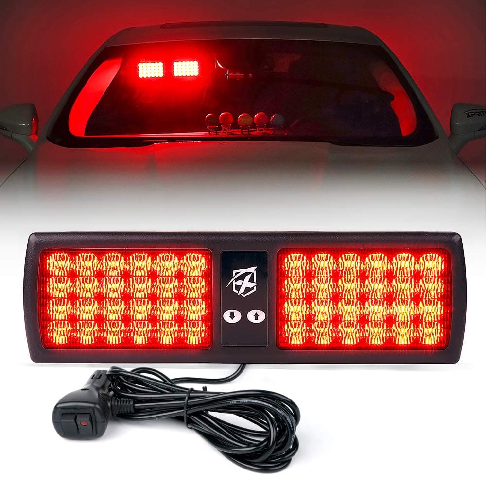 Xprite 48LED Visor Strobe Lights