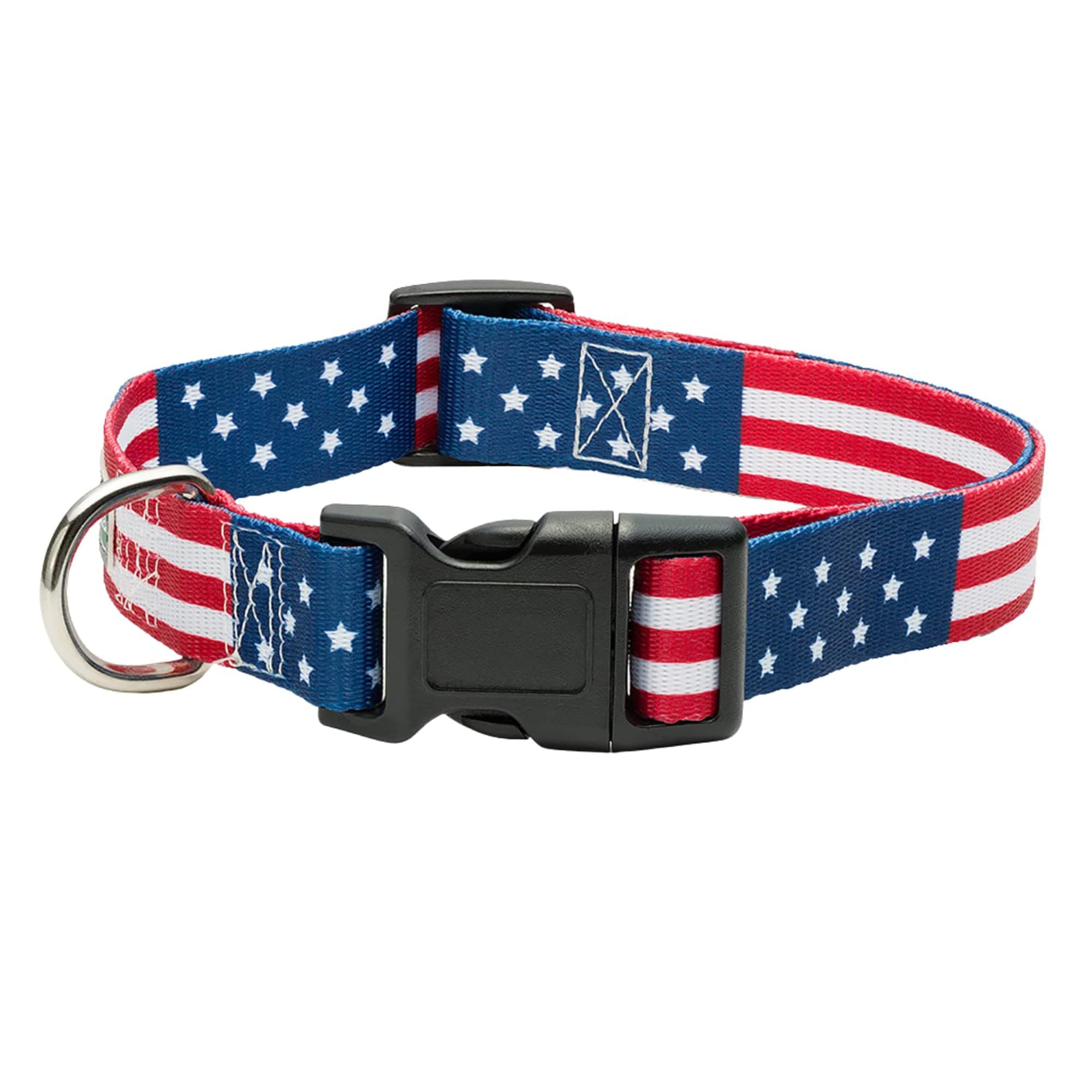 American Flag Dog Collar in 5 Different Sizes Classic (Medium)