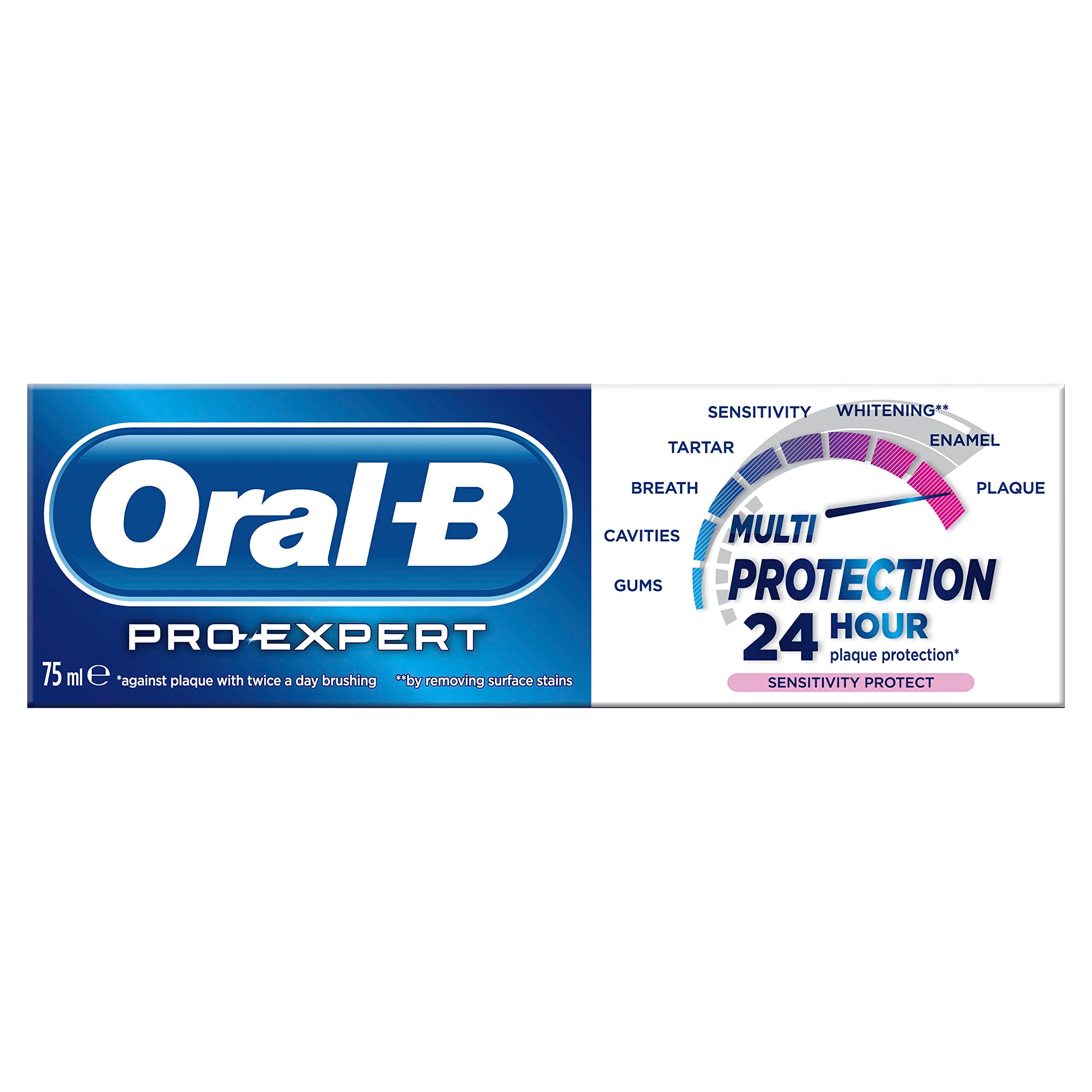 Oral-B Pro-Expert Sensitive & Gentle Whitening Fluoride Toothpaste, 75 Ml