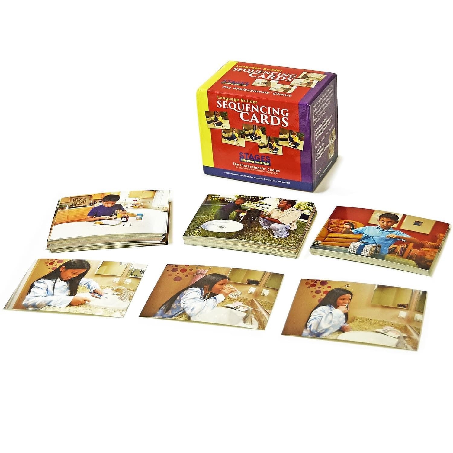 Stages Learning Materials Language Builder Picture Cards, Sequencing Cards (SLM005)