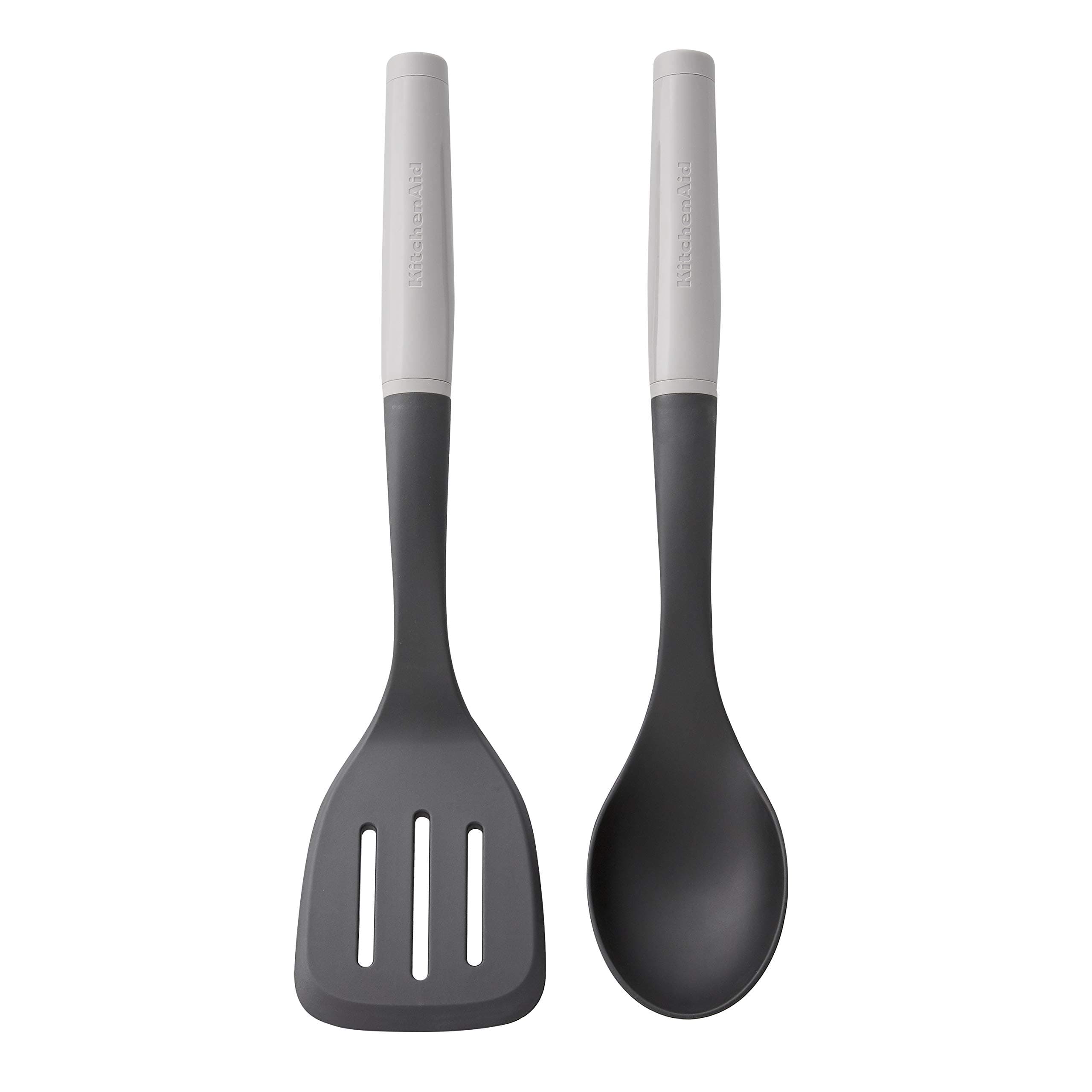 KitchenAidKQ360OHGSB Classic Plastic Tool Set, Nylon, Gray