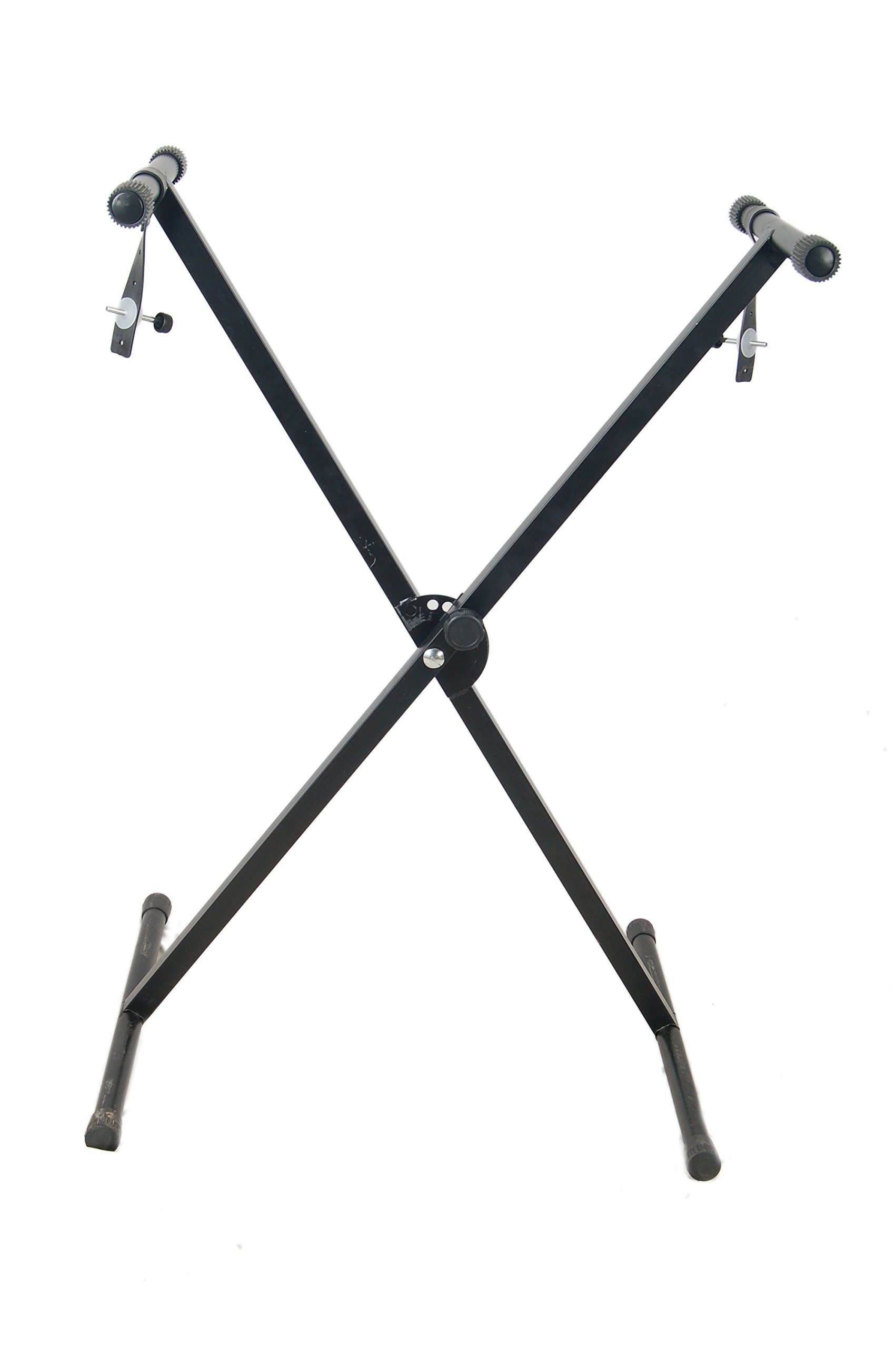Heavy-Duty, Single X Adjustable Piano Keyboard Stand with Locking Straps (NK12 Single Braced)