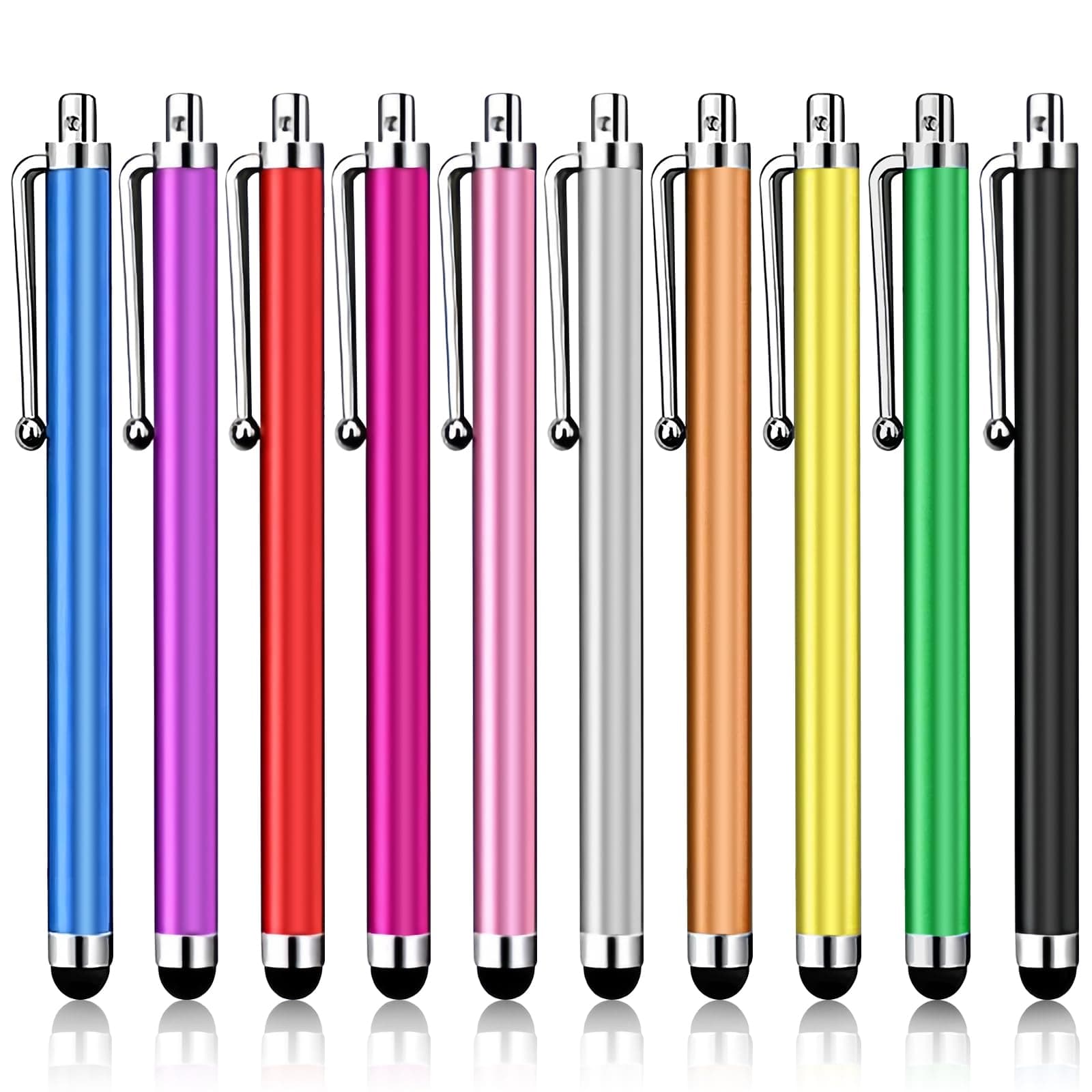 10 Pack Stylus Pen,High Precision and Sensitivity Stylus for Everyday Writing,Stylus Pen for Touchscreen Drawing,Universal Stylus Compatible with Touch Screens,10 Colors