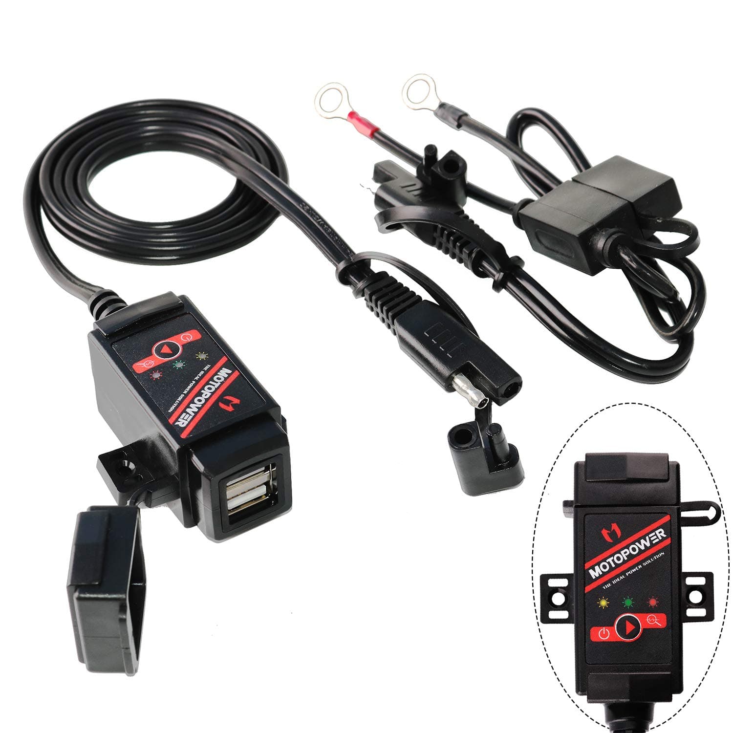 MP0608 Dual USB Charger Kit & Battery Monitor