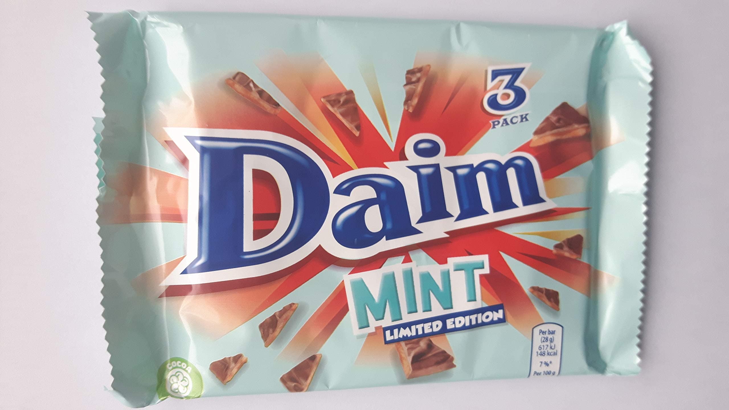 Daim Mint Chocolate Bar New Limited Edition Multipack 3 x 28g
