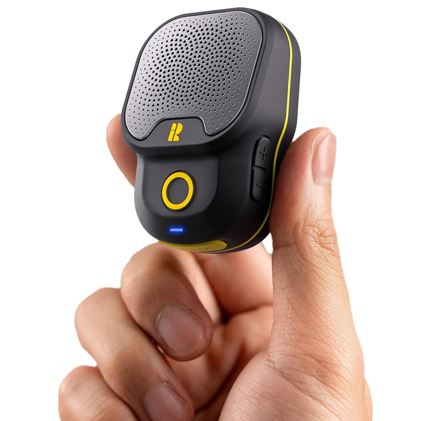 Wearable Bluetooth V5.3 Speaker, 30H Working Time Clip-On Wireless Jobsite Water-Resistant TWS Portable Speaker, IPX7 Waterproof, Built-in ENC Mic for Hands-Free Music/Calls