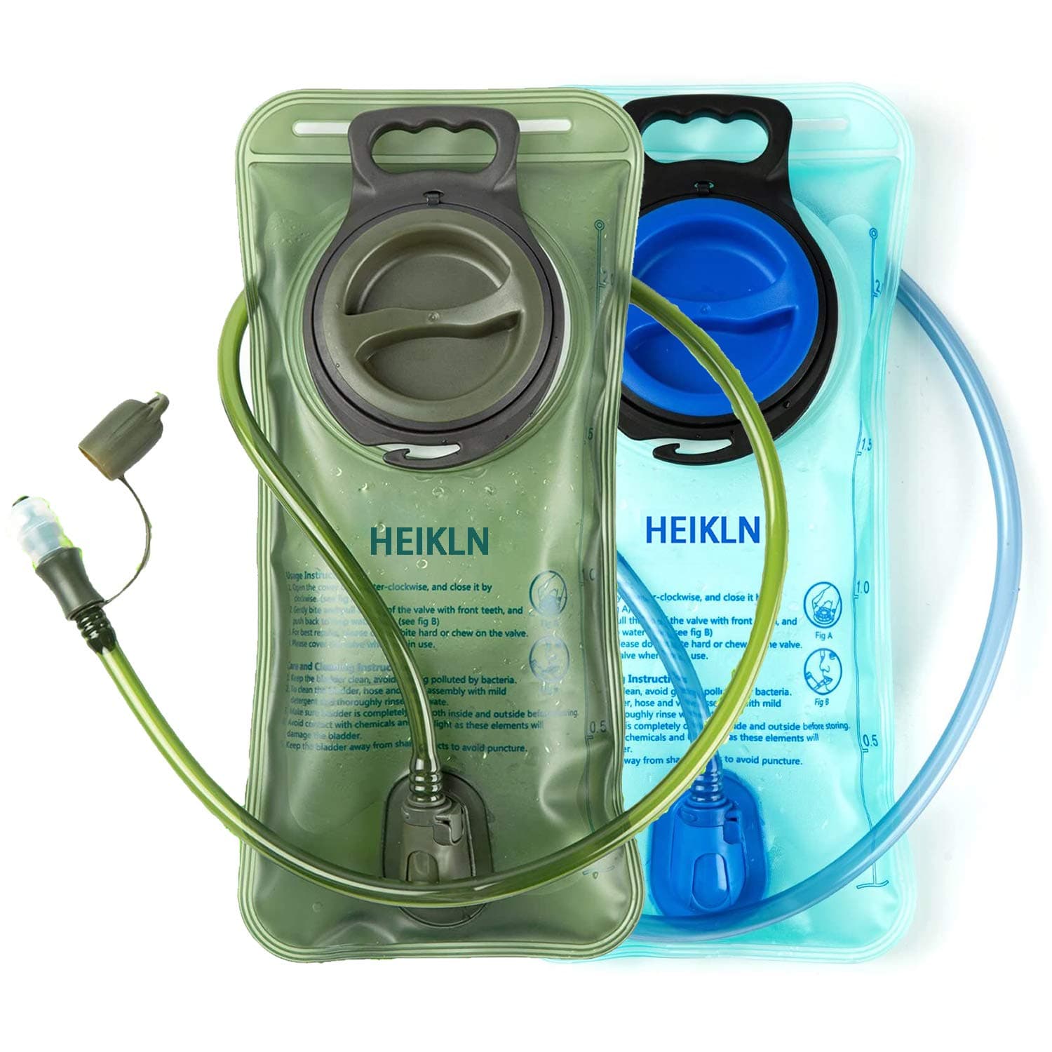 Hydration Bladder, 2L-3L Water Bladder for Hiking Backpack Water Storage Bag Reservoir, BPA Free Water Pouch Hydration Pack Replacement for Bicycling Cycling Hiking Camping Hunting Running