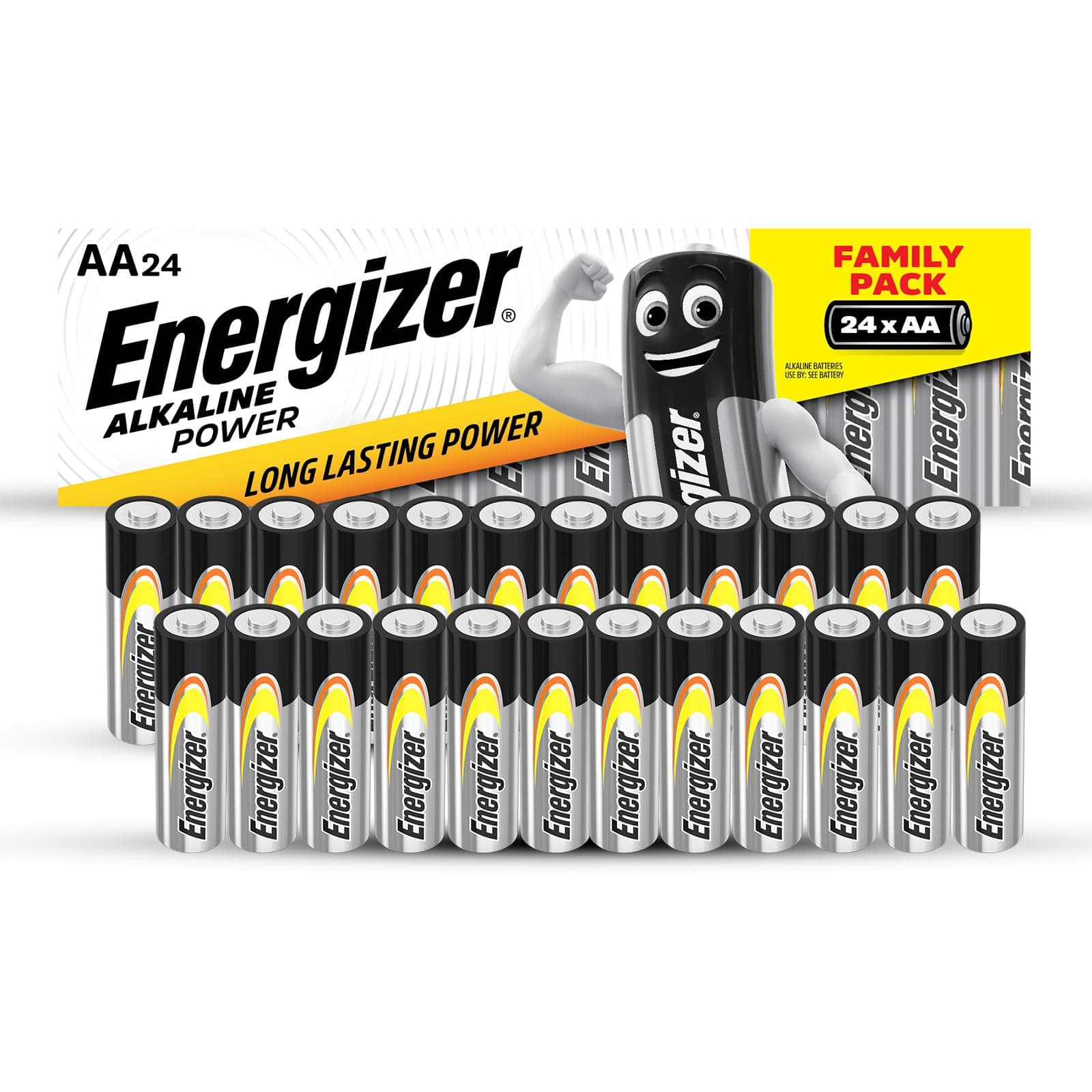 AA Batteries, Alkaline Power Batteries, 24 Pack
