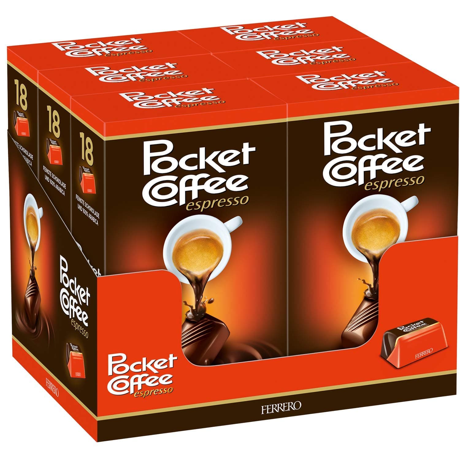 Ferrero Pocket Coffee (6X 225g Packung)