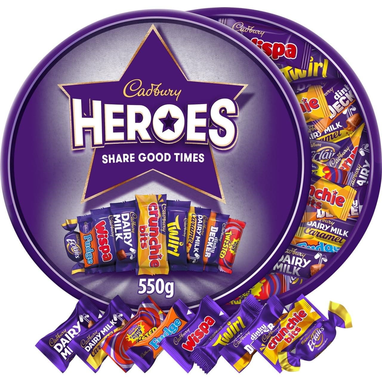 Cadbury Heroes Chocolates Tub, - 550 Gm