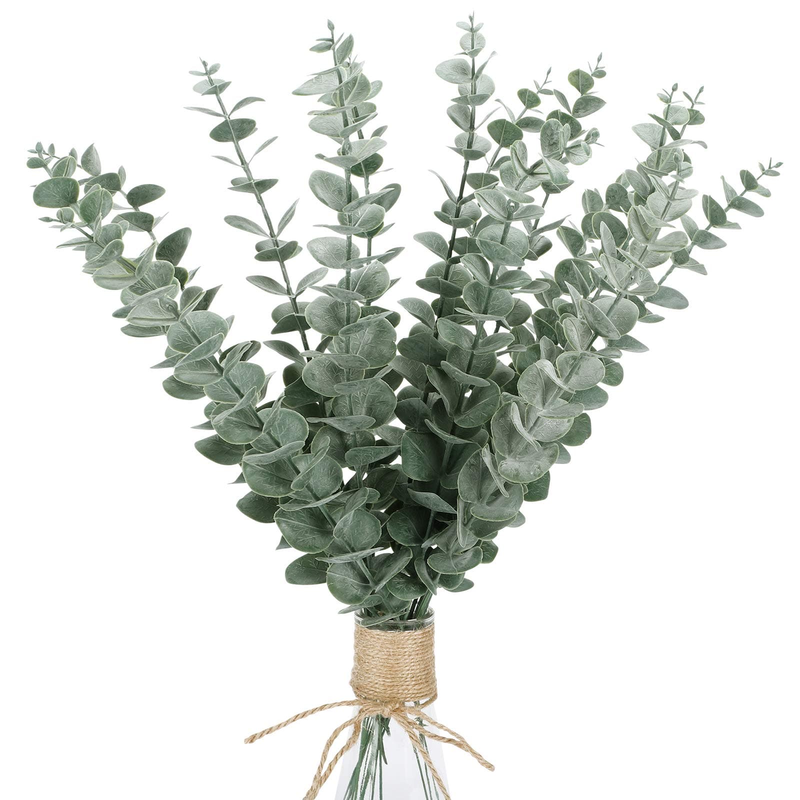 15pcs Artificial Eucalyptus Leaves Stems