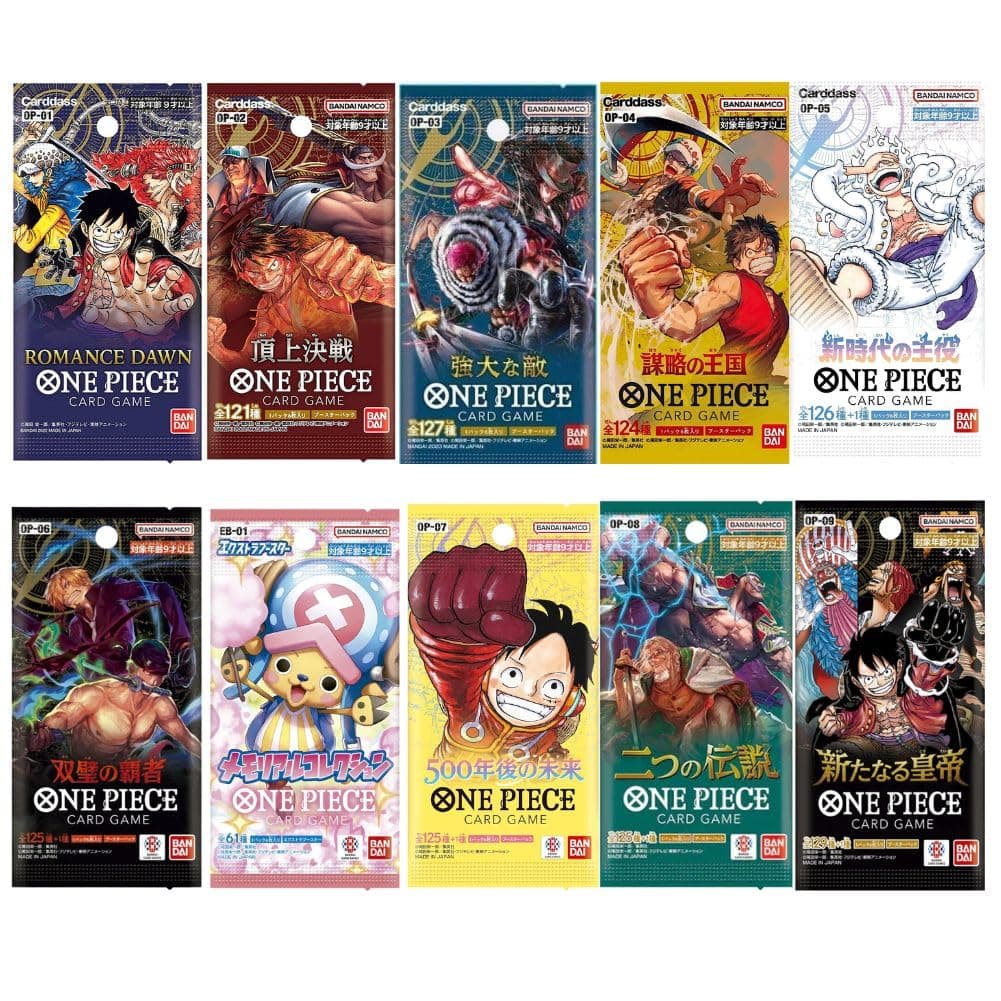 One Piece Cards Pack Bundle: Ideal for One Piece TCG Enthusiasts, Anime Fans, Card Collectors, Comprehensive One Piece Card Collection by TraderzTCG (10 Pack Bundle)