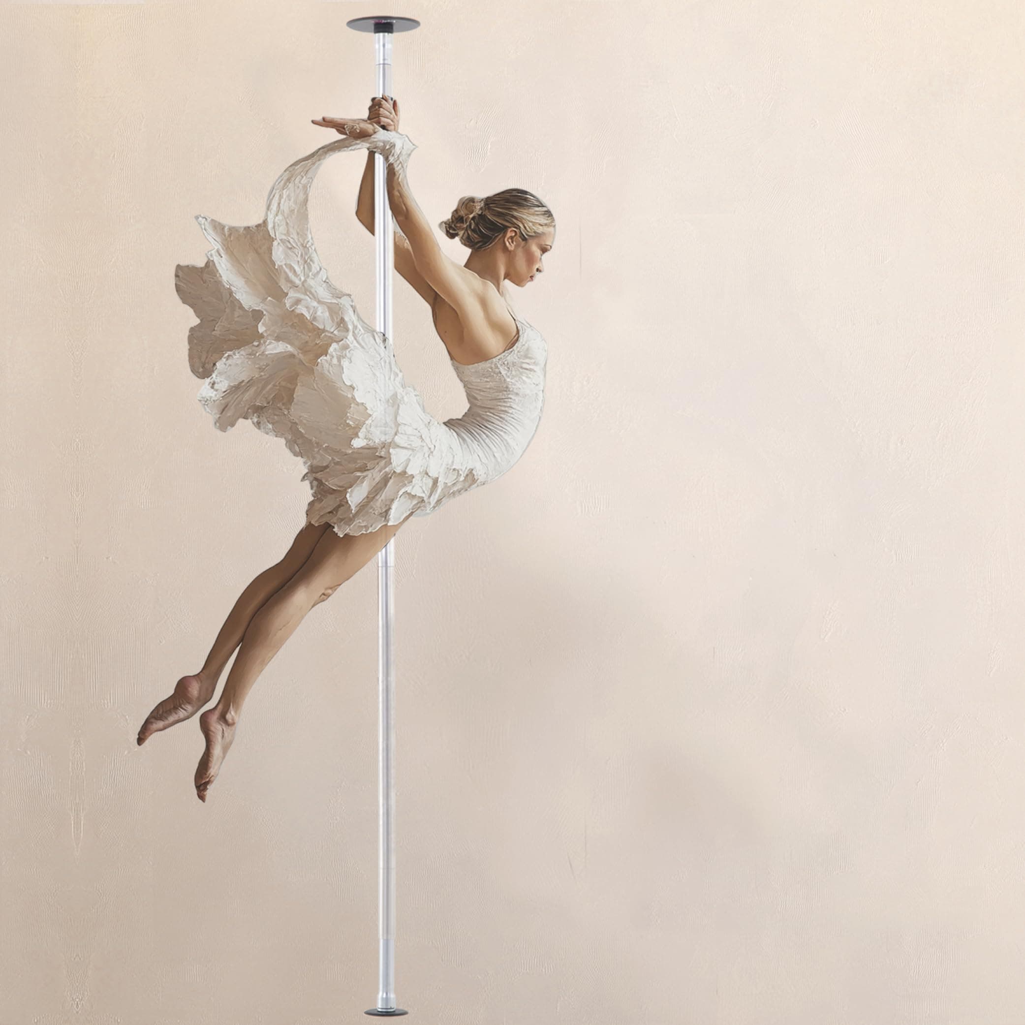 LUPIT Classic G2 Quick Lock - Portable Dance Pole for Home - Spinning & Static Mode - Professional Pole Dancing Pole for Apartment, Club, Party, Pub - Easy Installation - No Drilling