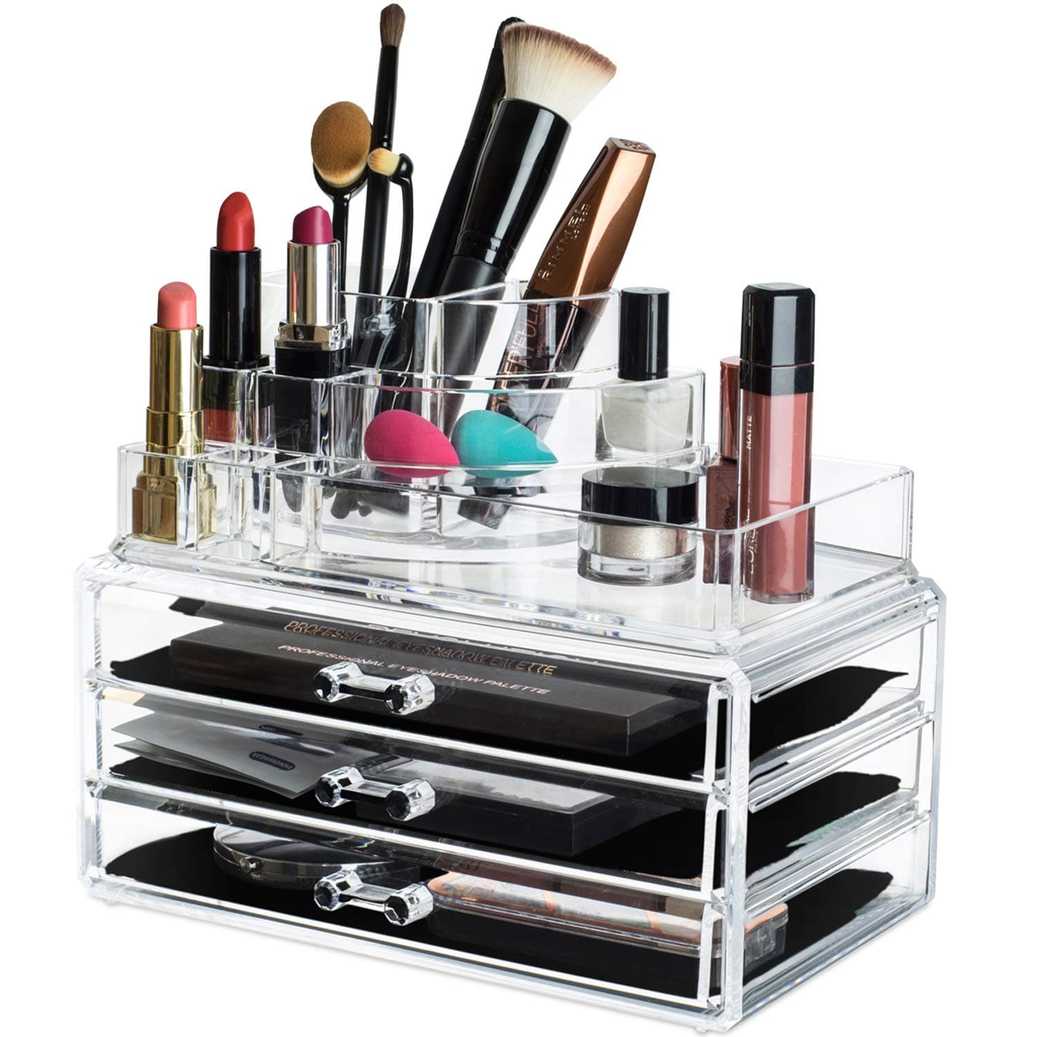 Kryllic Makeup Organizer For Vanity - Make Up Stand Organizer - Makeup Storage - Vanity Makeup Organizer - Cosmetics Organizer - Make Up Holder, Makeup Holder