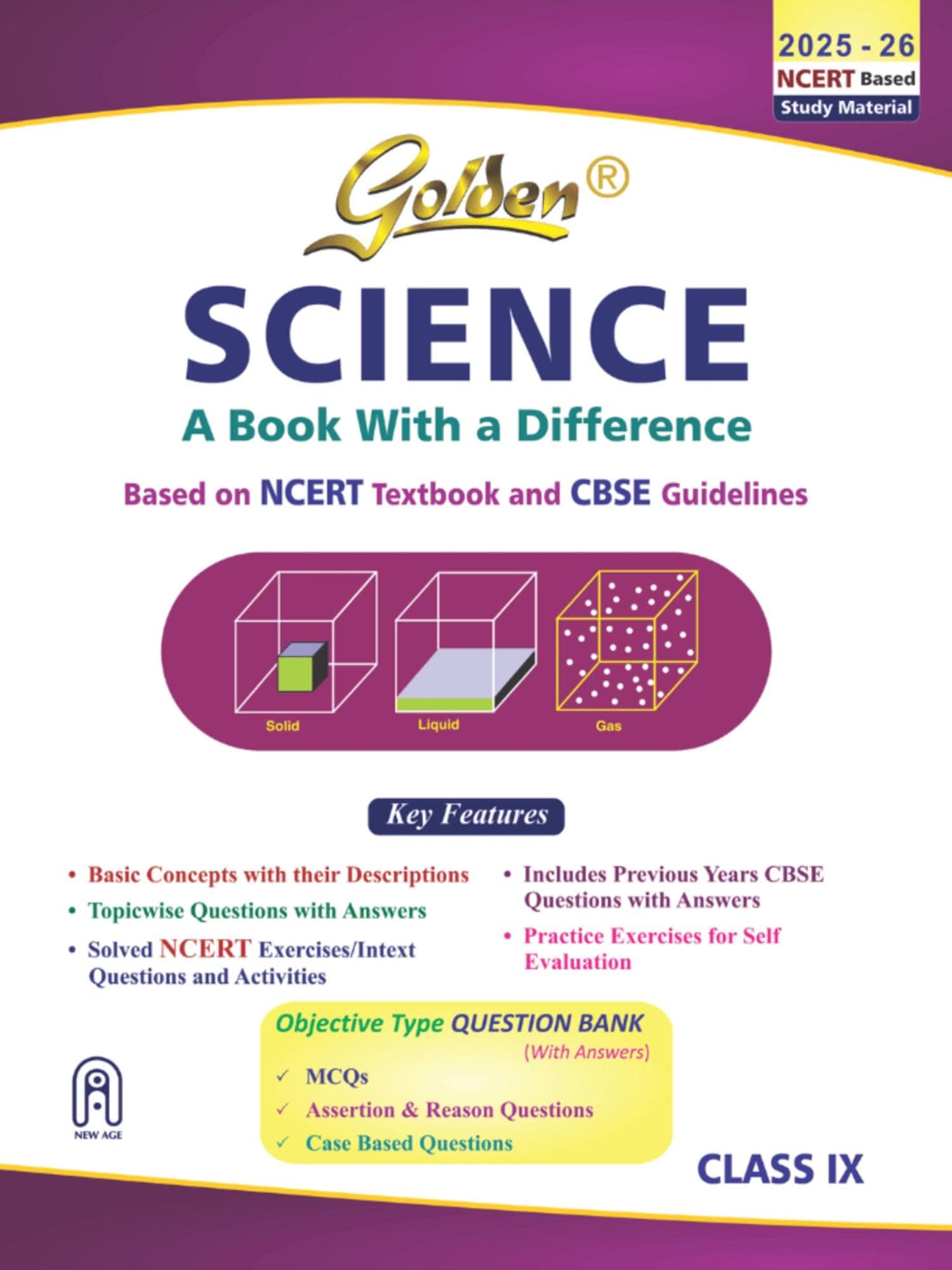Golden Science: With Sample Papers Class - 9, Term 1 and 2