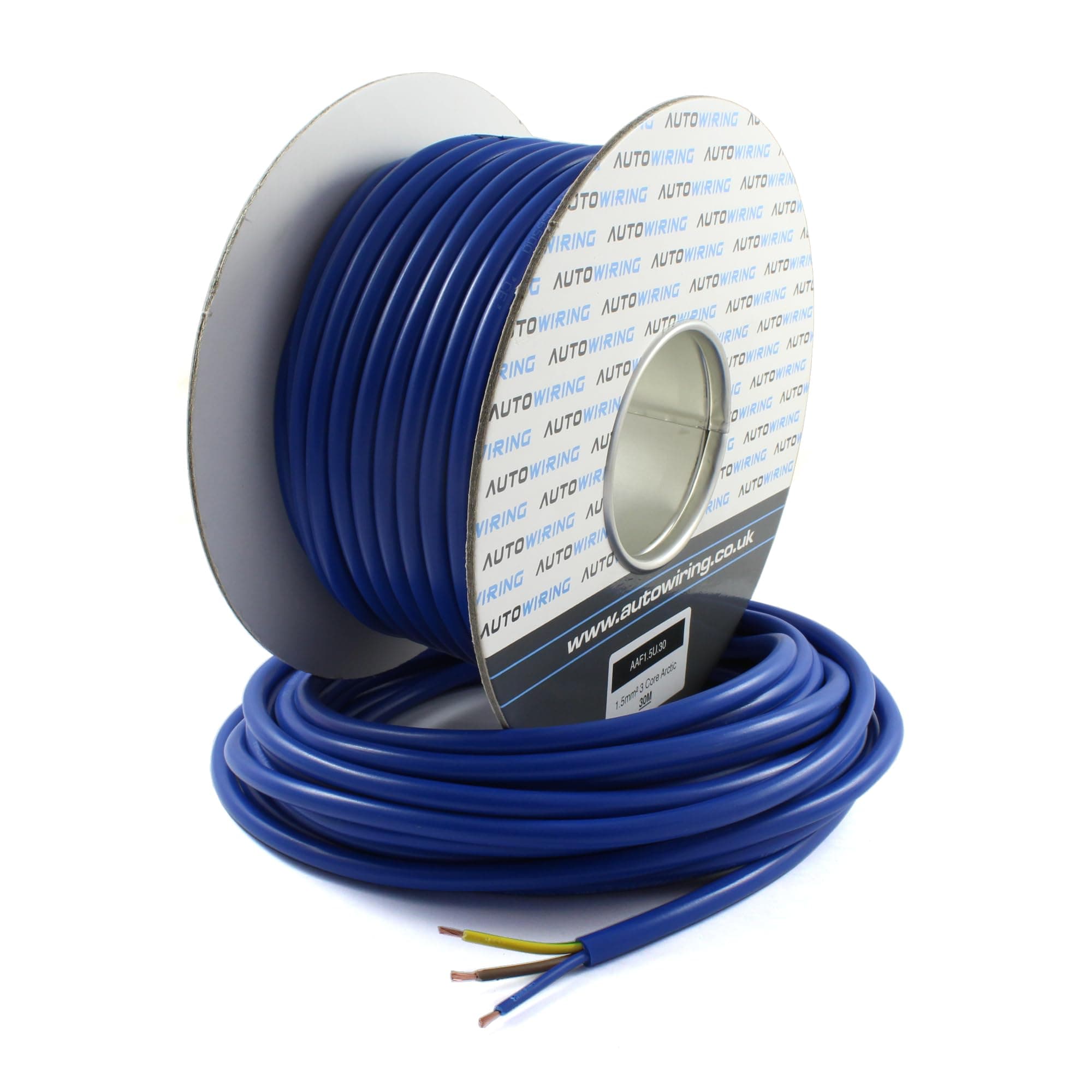 Arctic Grade Blue Flex 3183A 1.5mm2 3 Core Outdoors Heavy Duty 16AMP 240V Mains PVC Cable Wire (10 Metre)