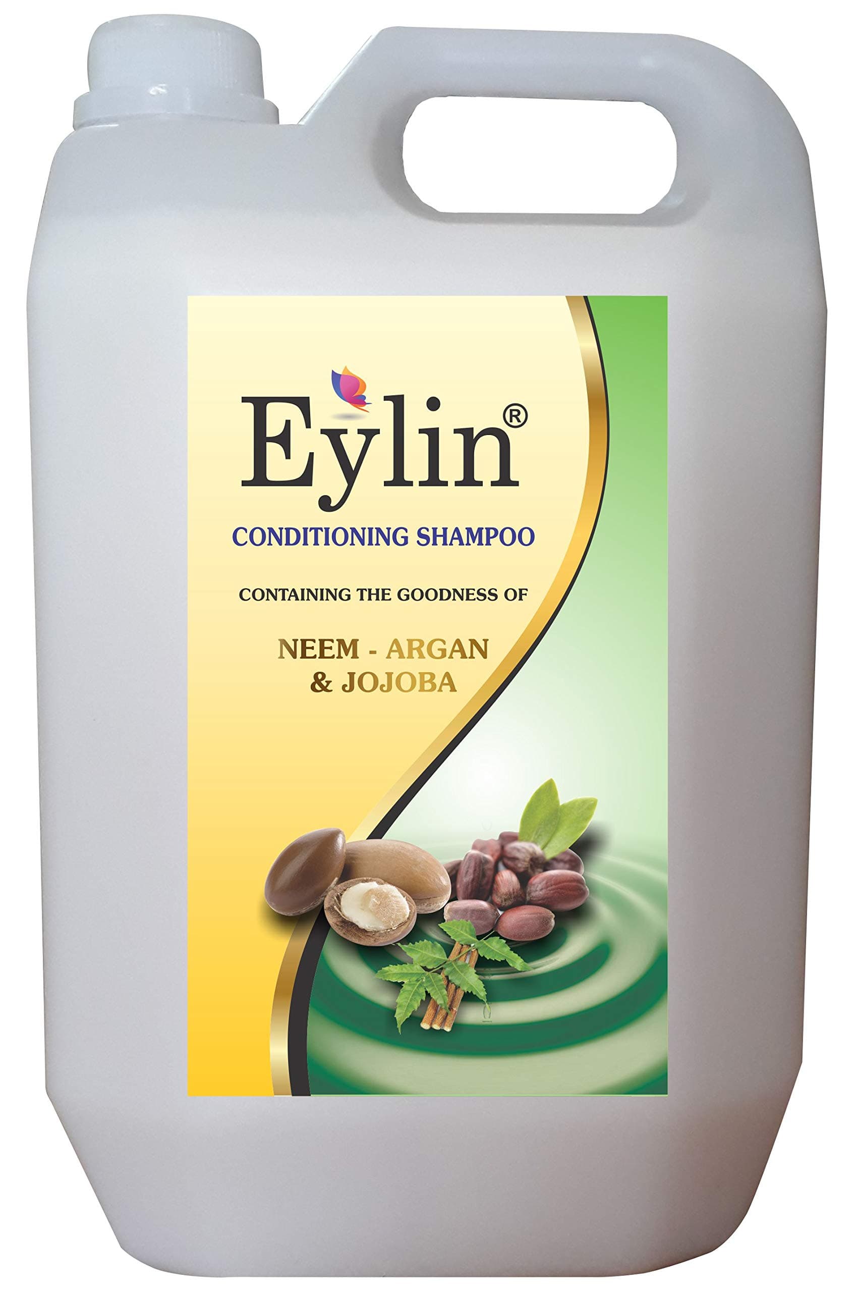 EYLIN CONDITIONING WHITE SHAMPOO WITH NEEM.ARGAN & JAJOBA EXTRACTS-5 LITRES
