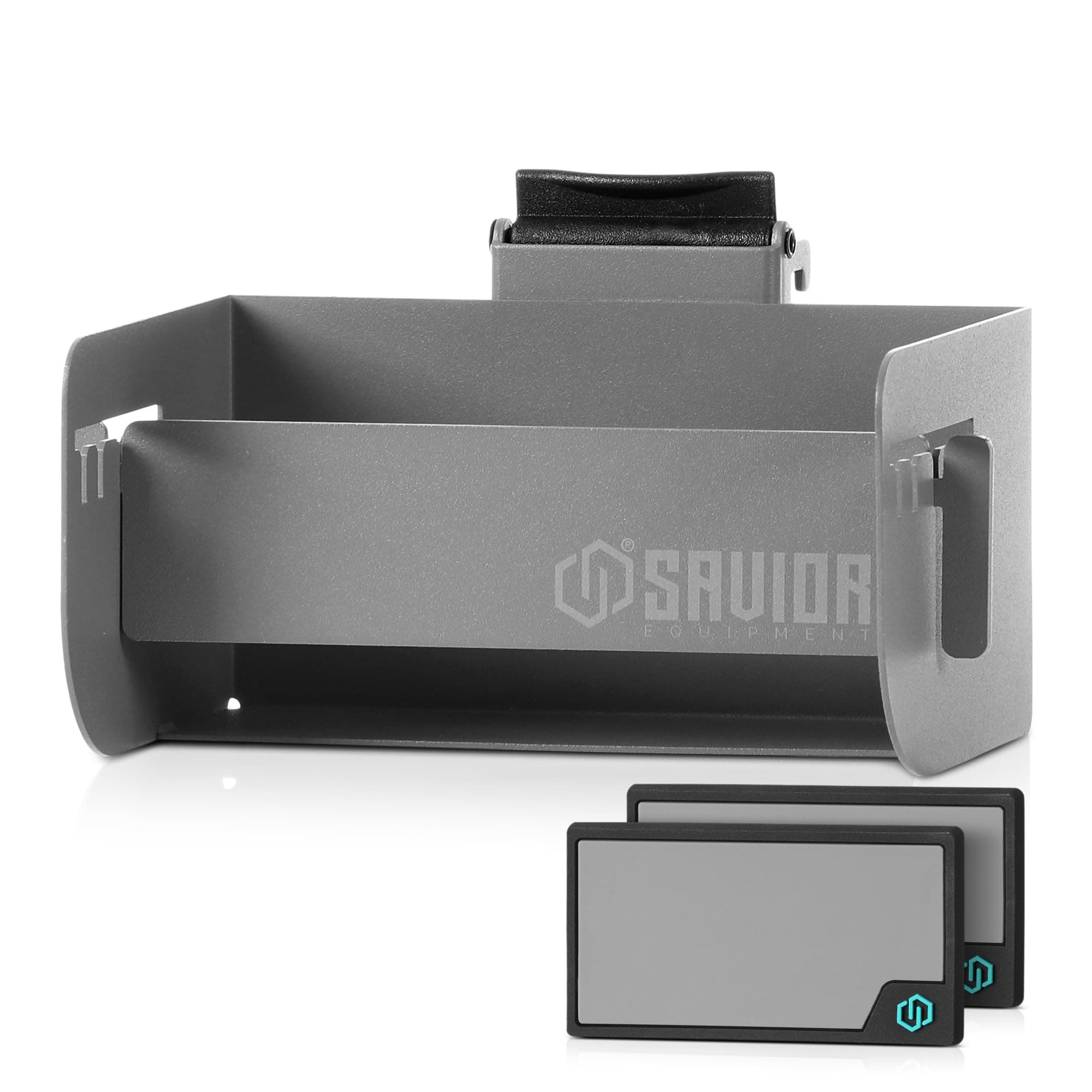 Wall Rack System Universal Magazine Rack Holder Slat Wall Mount Display Organizer Hanger, Adjustable to Fit Most 9MM .45 Pistol 5.56 .308 Rifle Mags, Heavy-Duty Steel Construction