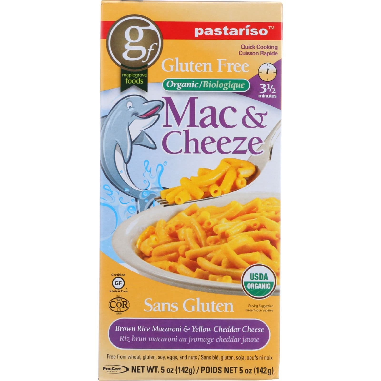 Brown Rice Mac and Yellow Cheese Dinner 5 Ounces (Case of 12)