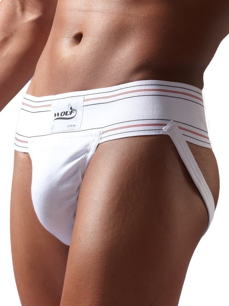 omtexAthletic Wolf Stretchable Supporter Jockstraps with Cup Pocket, Ideal for Workout and Sports Quick Dry Moisture Wicking Underwear