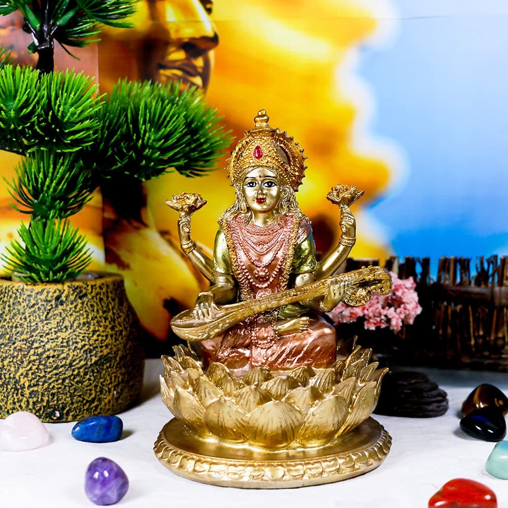 6.3inchs Saraswati Statue