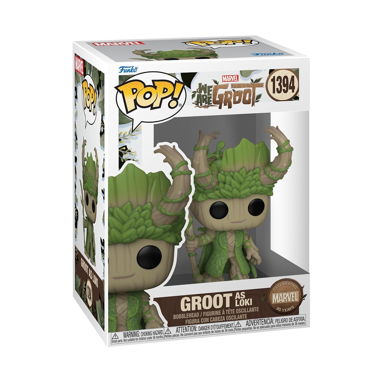 Funko Pop! Marvel: Wag - Loki - We Are Groot - Vinyl Collectible Figure - Gift Idea - Official Merchandise - Toy for Children and Adults - TV Fans - Model Figure for Collectors and Display