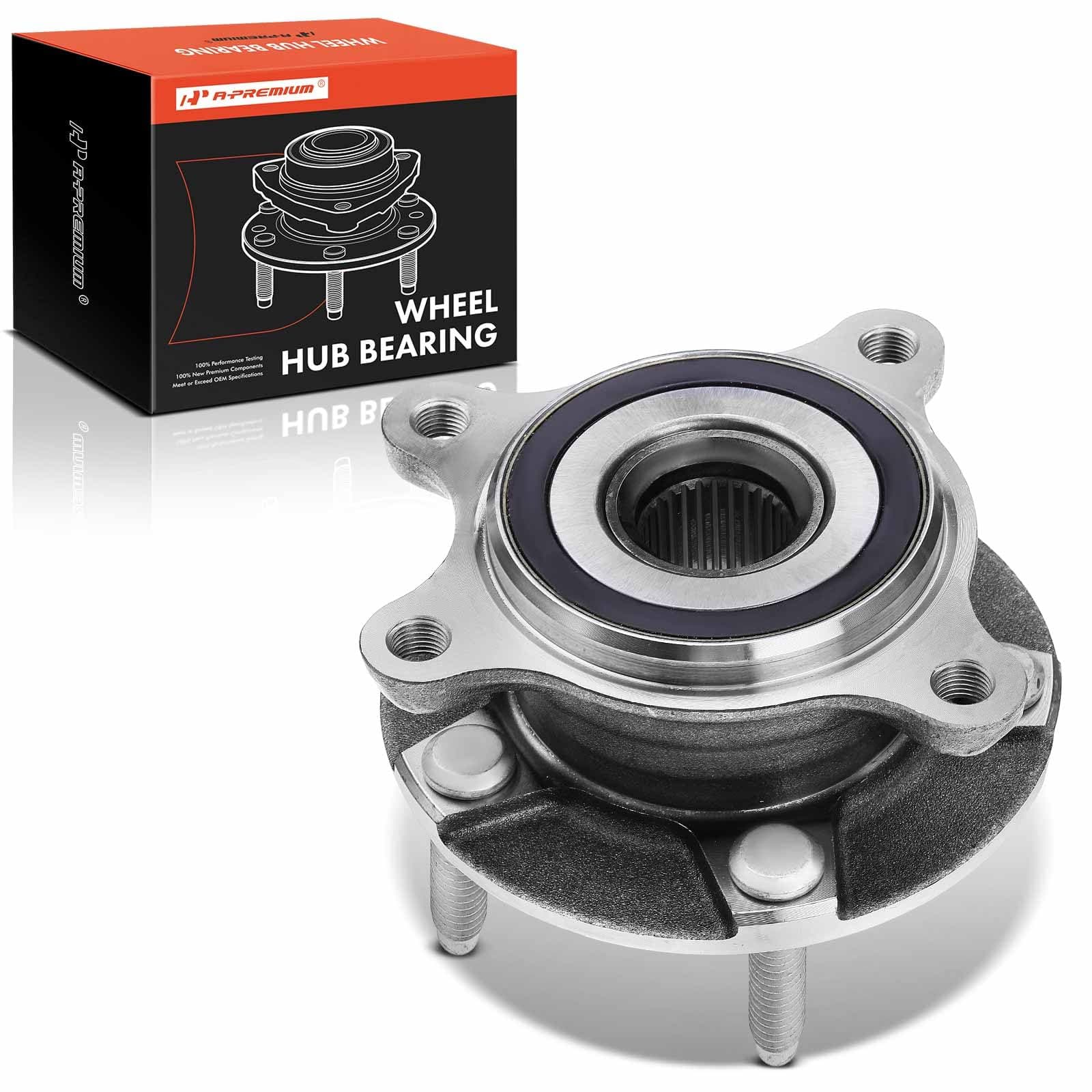 A-Premium Front Left Wheel Bearing and Hub Assembly with 5-Lug Compatible with Lexus IS250 06-15, IS300 16-19, IS350 11-20, GS300 06, GS350 07-20, RC300 16-22, RC350 15-22, AWD
