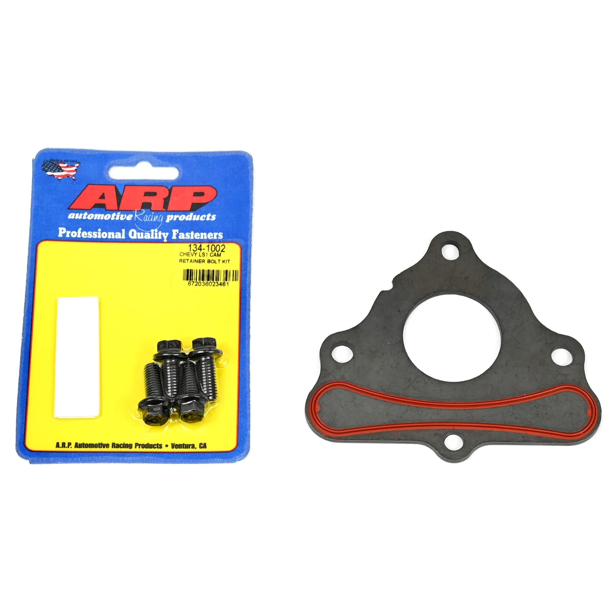 Camshaft Thrust Retainer Plate LS LT Includes Flat Head Bolt Kit ARP 134-1002 Gen III IV V 4.8 5.3L 6.0L 6.2L LSX LS1 LT1 L83 L86 L87 L84 LT4 LQ4 LQ9 LS2 LS3