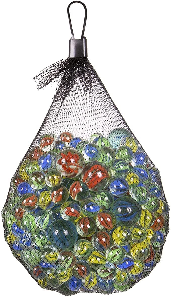 50 Pack Assorted Retro Marbles Fun Toys - Classical Glass Marbles for Kids Games, Party Favors & Fish Tank Filler