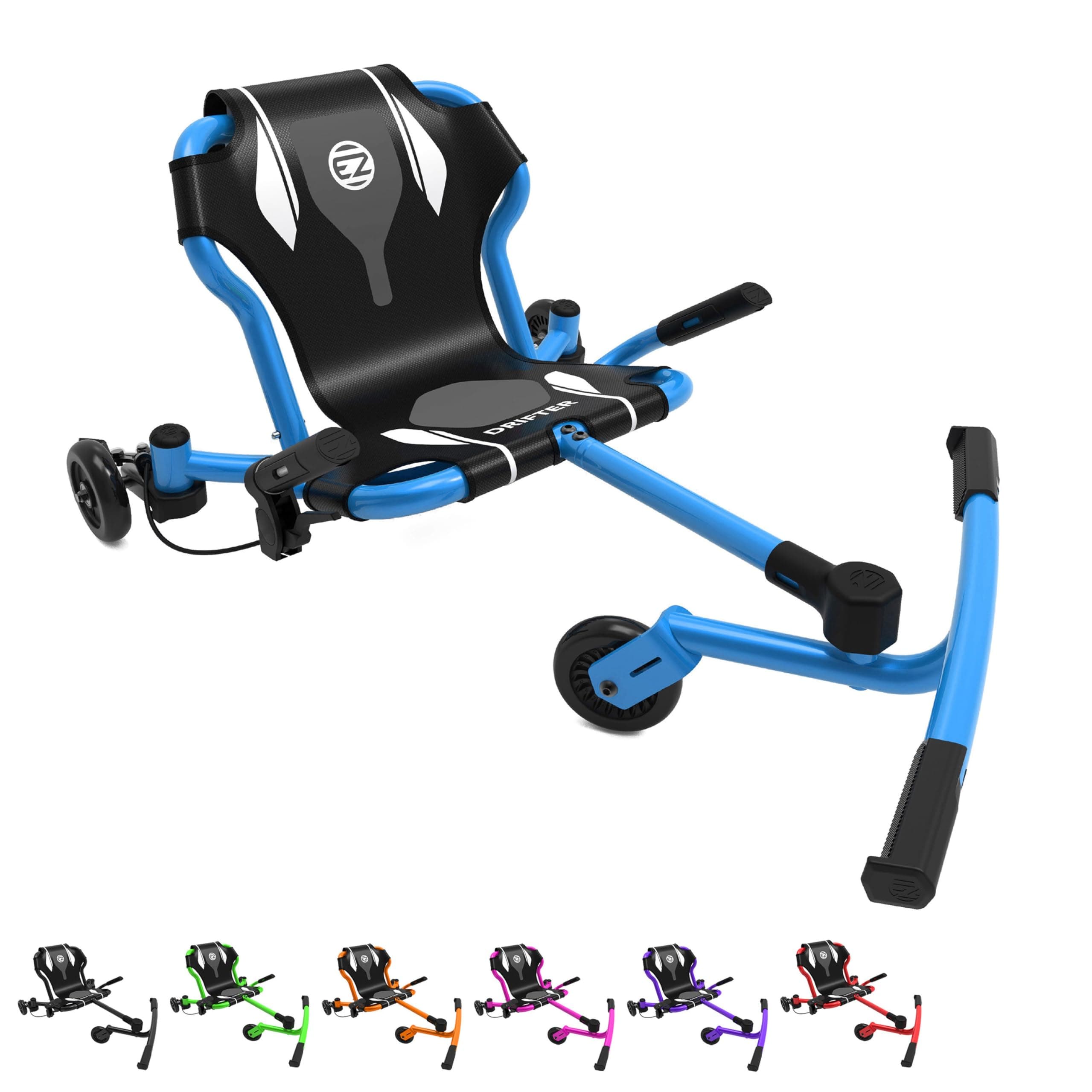 EzyRoller New Drifter-X Ride on Toy for Ages 6 and Older, Up to 150lbs. - Blue