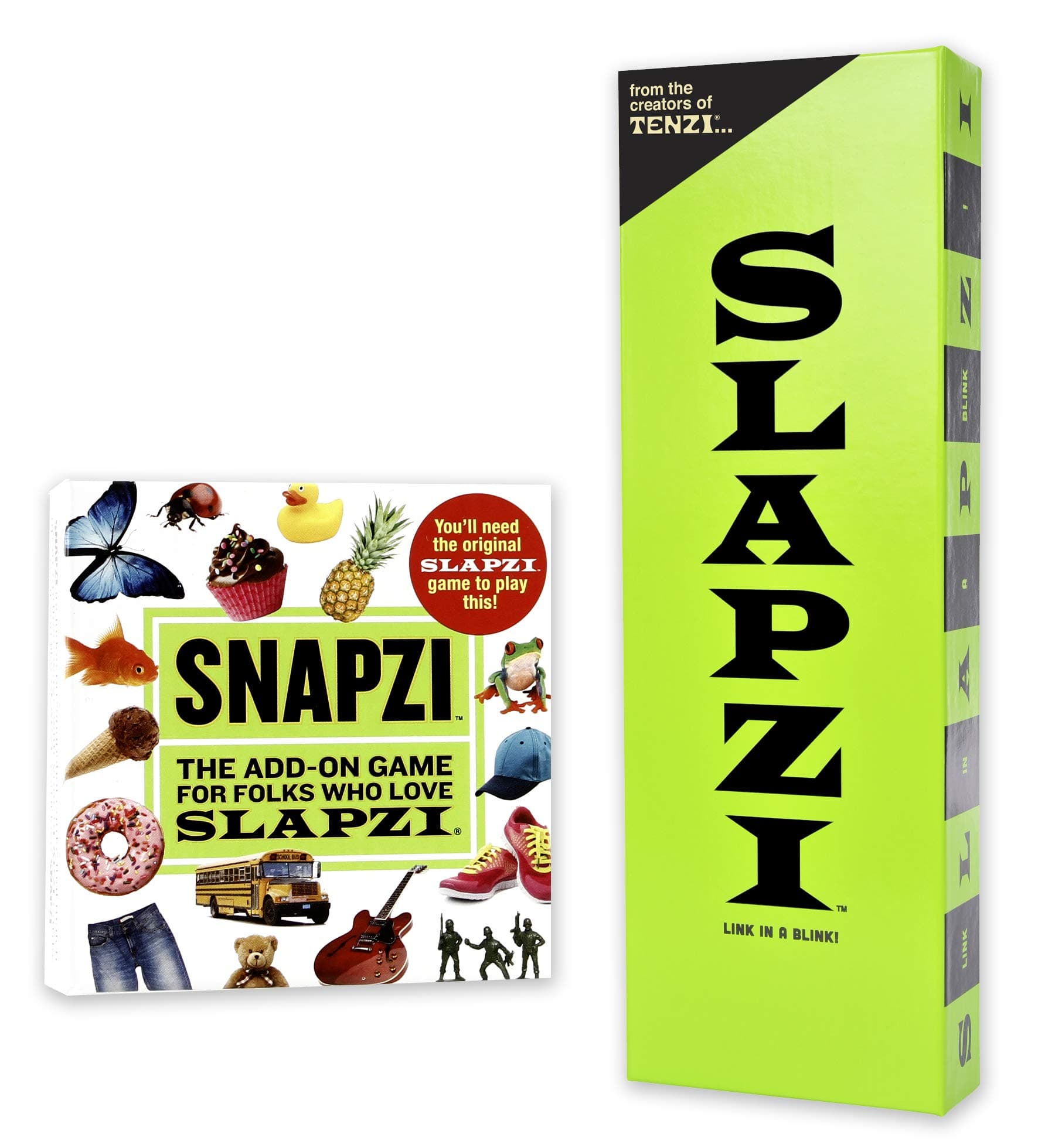 TENZI SLAPZI and SNAPZI Bundle- The Quick Thinking and Fast Matching Card Games for All Ages - 2-10 Players