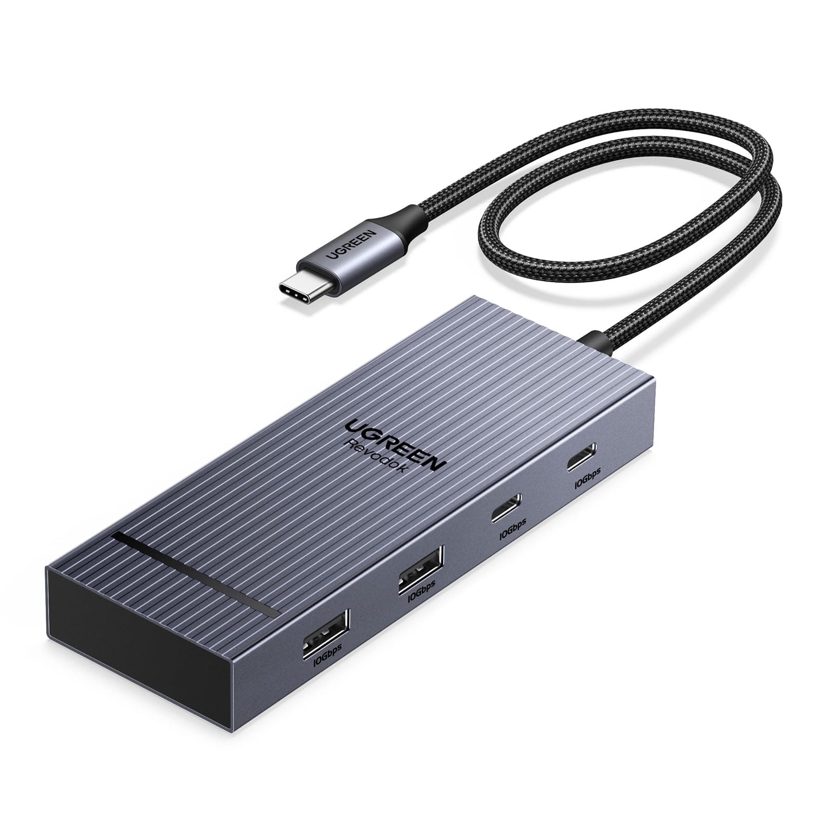 UGREEN 7 in 1 Revodok Pro USB C Docking Station, 2*HDMI Output USB C Hub, 4K@60Hz HDMI Output, 2*USB A & C, 10Gbps High-Speed Data Transfer, 100W PD Fast Charging, Compatible with MacBook Air/Pro