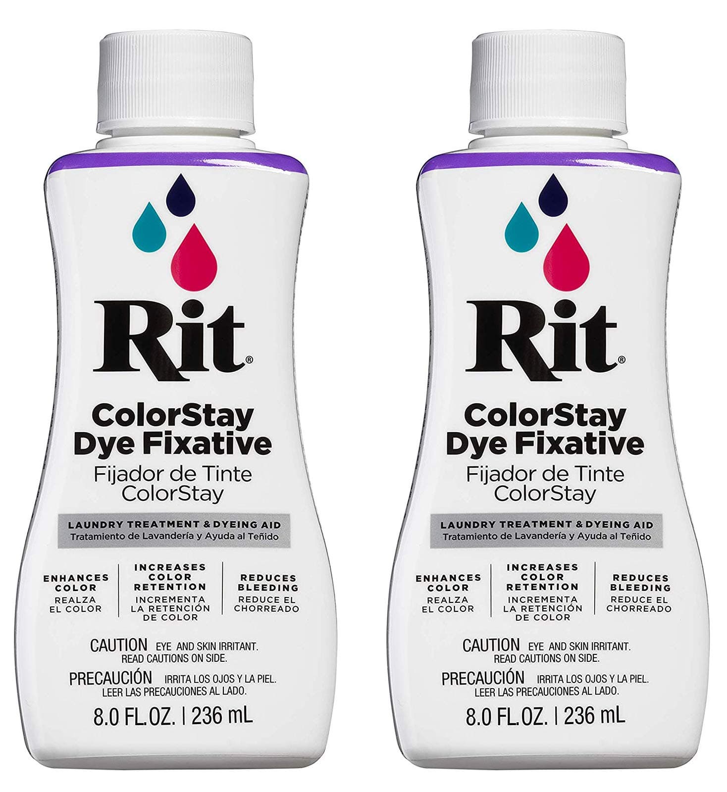 Rit Dye RIT COLORSTAY, 8 fl oz, Dye Fixative (2-Pack)