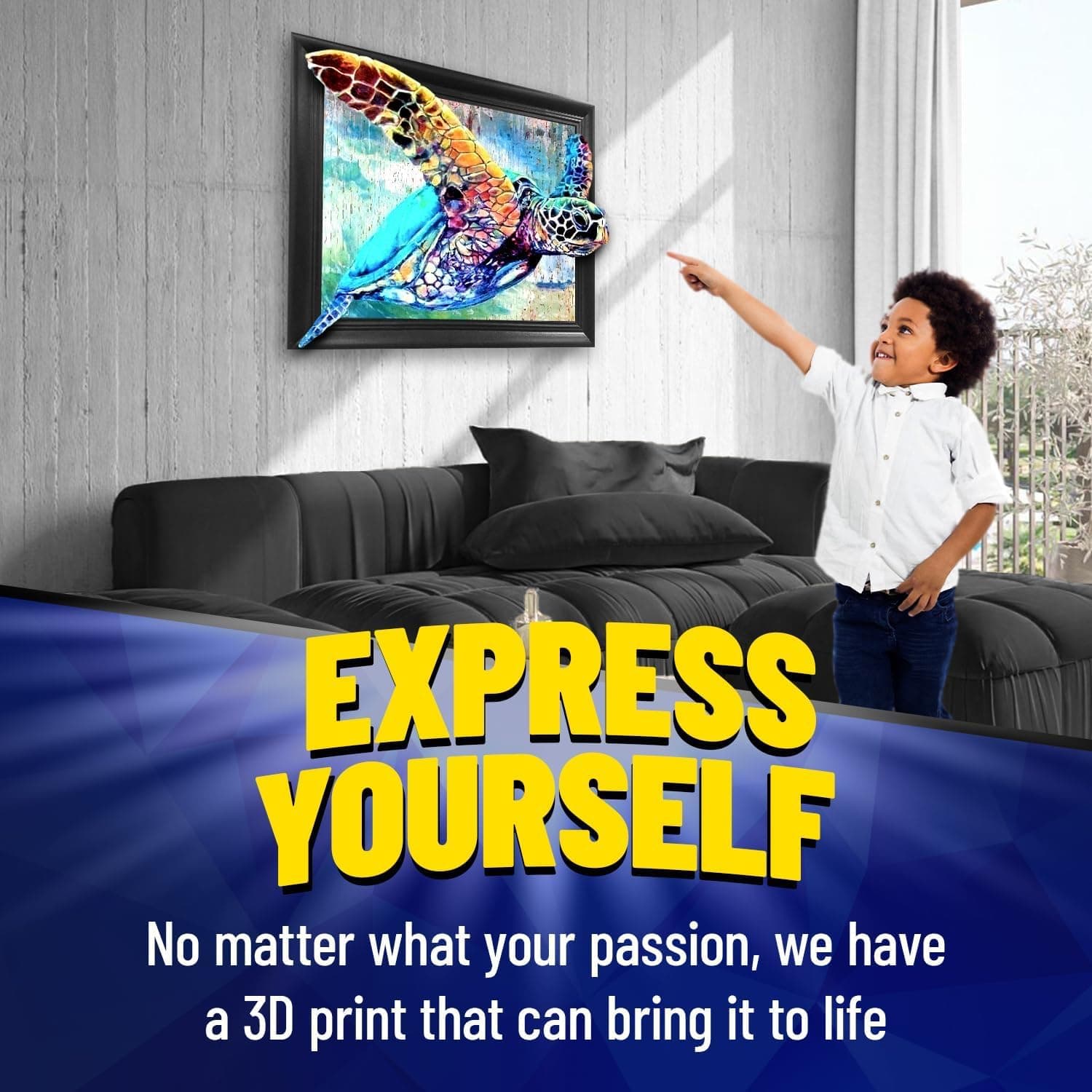 Muhammad Ali Boxing 3D Poster Wall Art Decor Framed Print | 14.5x18.5 | Lenticular Posters & Pictures | Memorabilia Gifts for Guys & Girls Bedroom | The Greatest Who Ever Was Fan Art Sports Picture