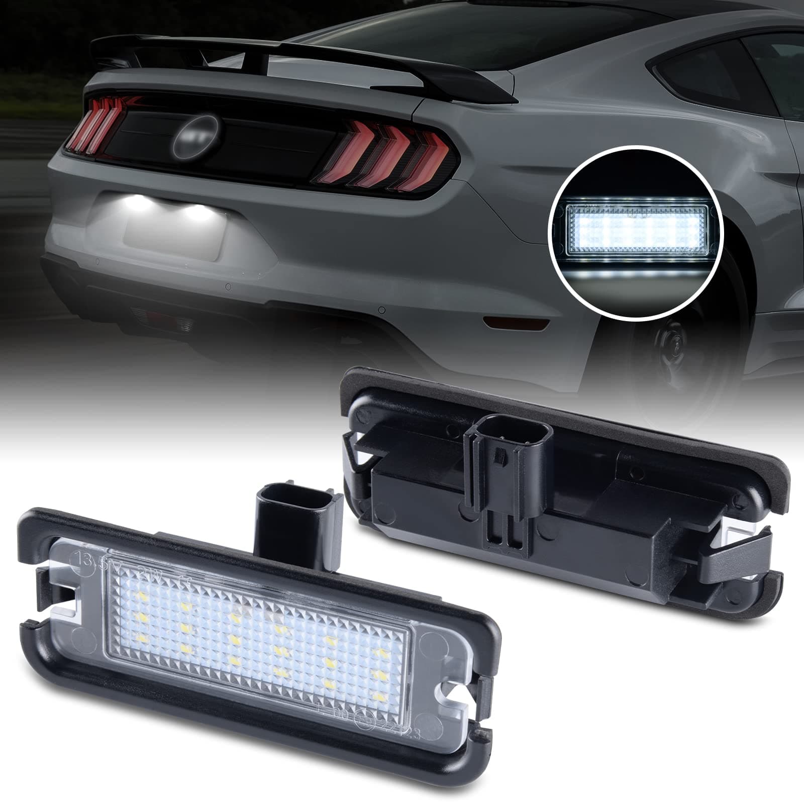 Led License Plate Light for 2015-2023 Mustang