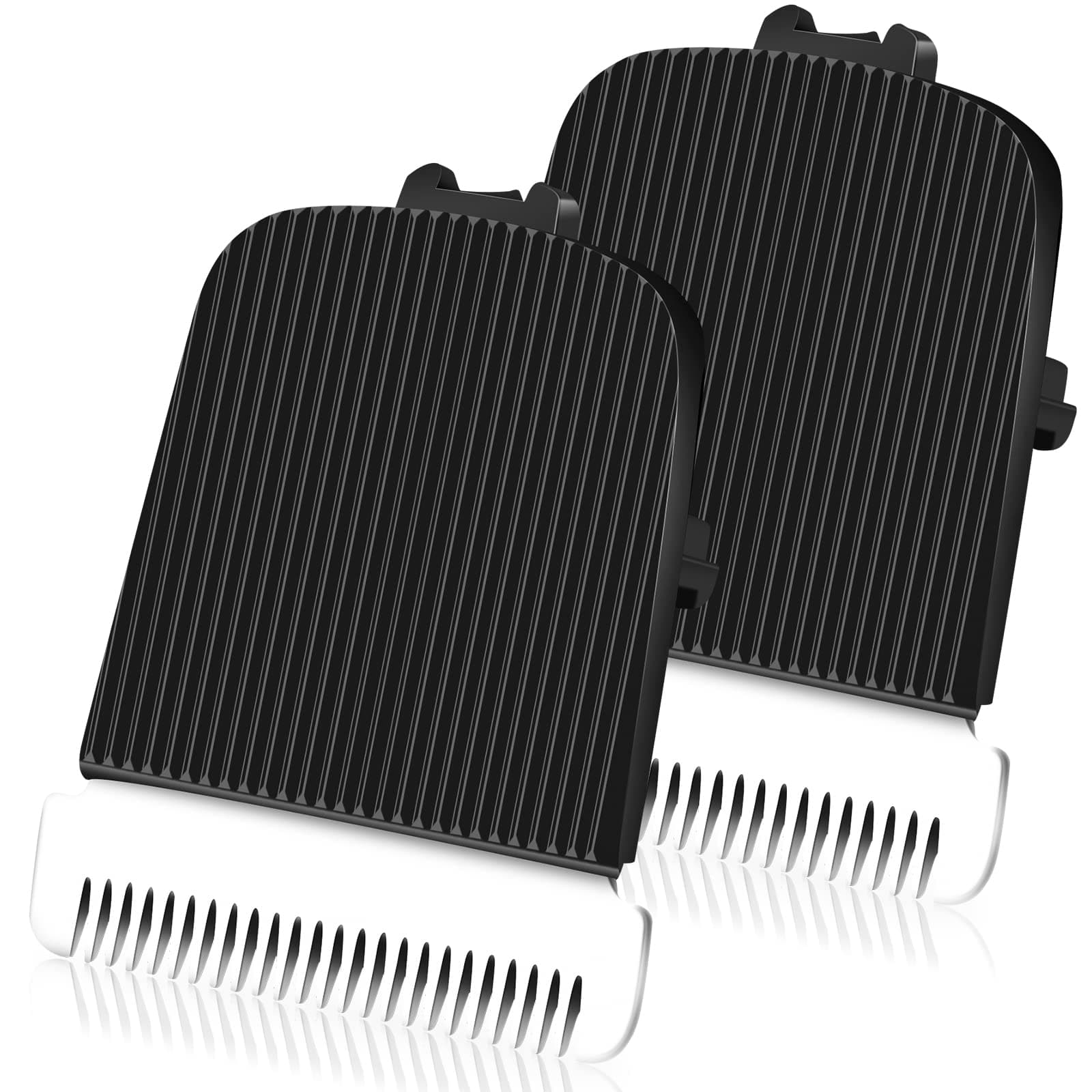 Wusuker 2 Pack Replacement Blade for Manscaped The Lawn Mower Electric Groin Hair Trimmer Blade, Hygienic Snap-In Replacement Clipper Blades Fit for Manscaped Lawn Mower 4.0 3.0 2.0,Black