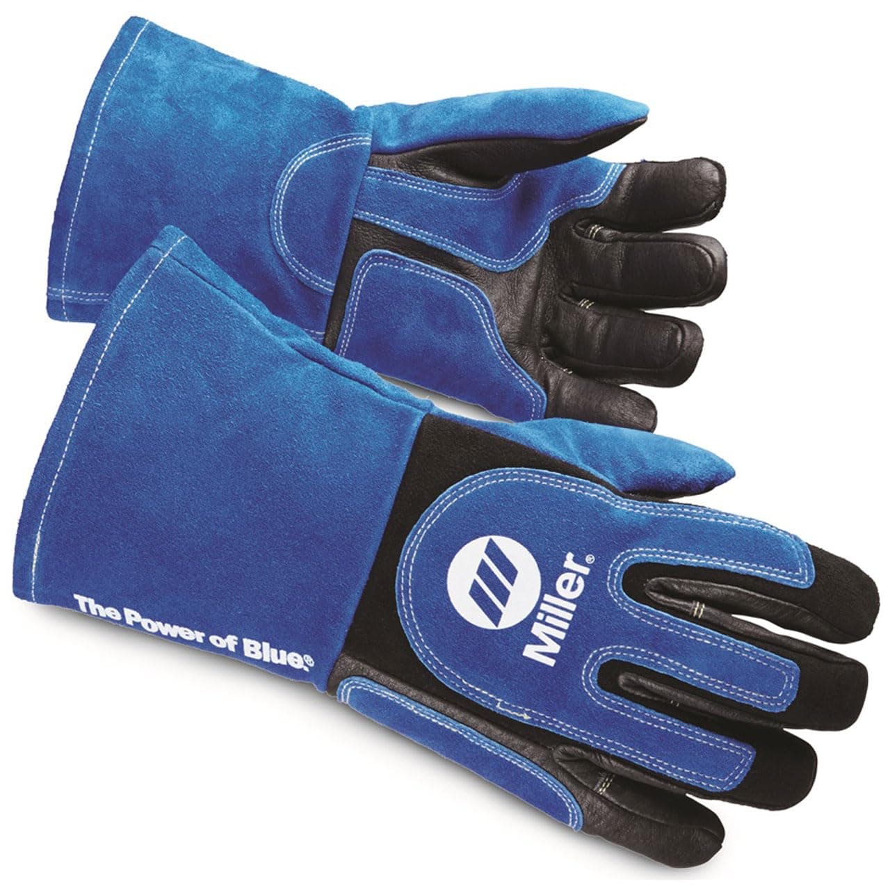 Welding Gloves, 3D, Wing, 13In, Blueblack, PR