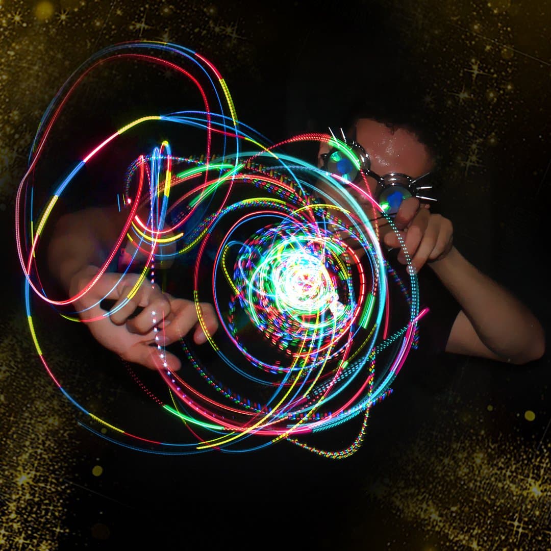 Clear Ion 3 LED Orbit - Light Orbit Rave Orbital Round Circle - Zero Rattle