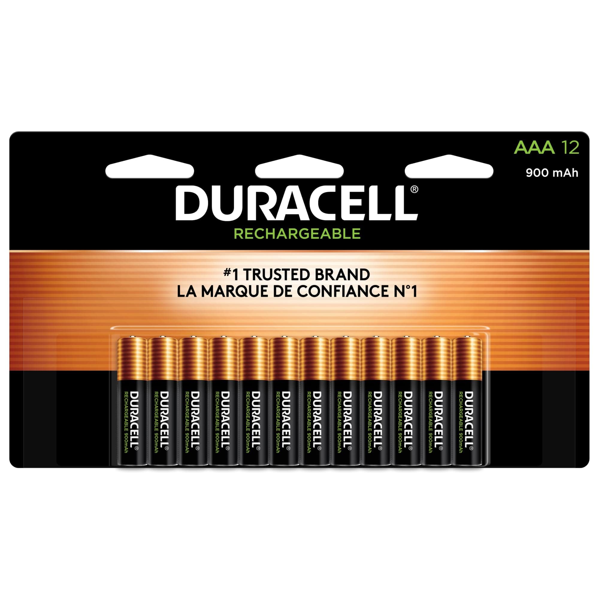 Rechargeable AAA Batteries, 12 Count Pack, Triple A Battery for Long-lasting Power, All-Purpose Pre-Charged Battery for Household and Business Devices