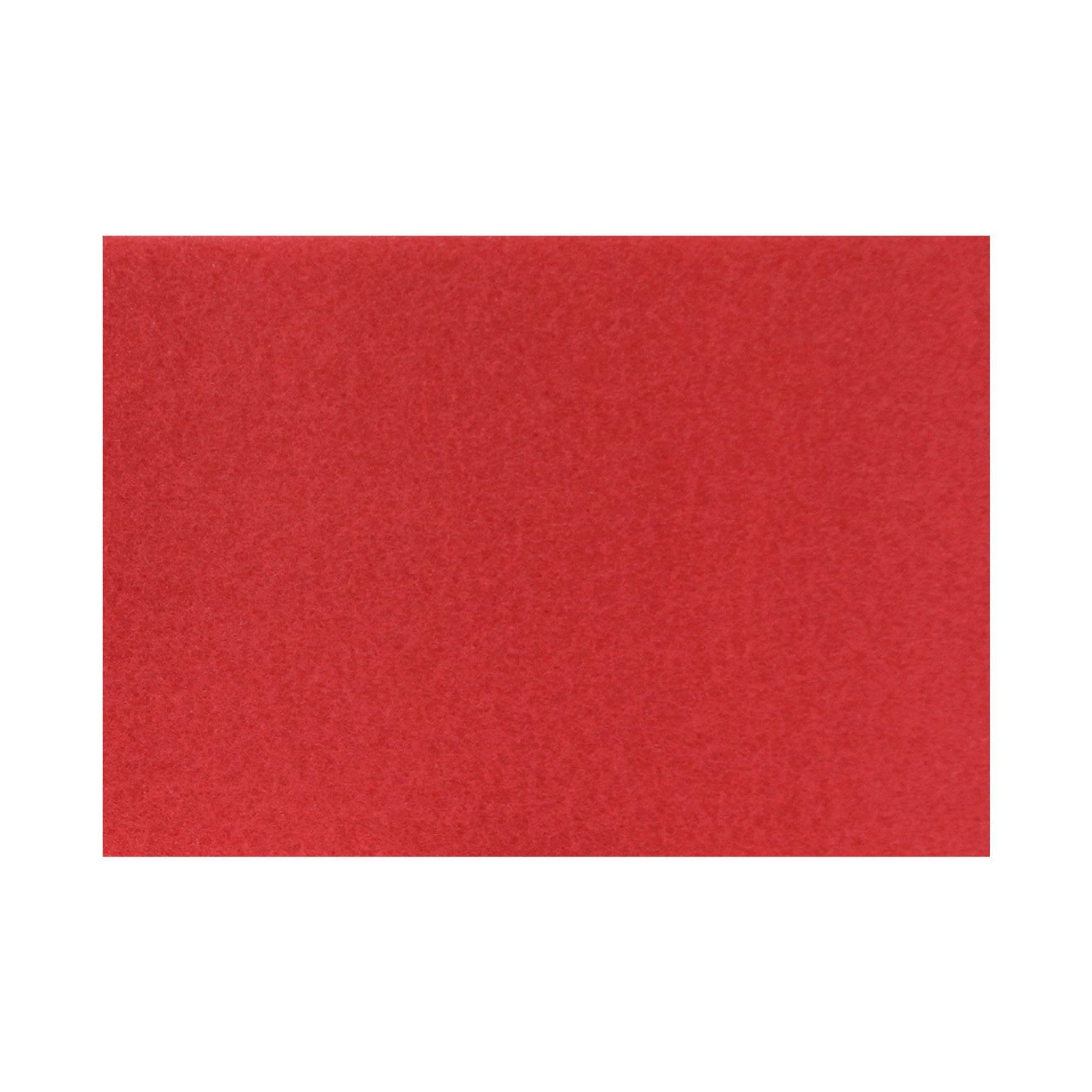Red Buffer Floor Pad, for Light Cleaning and Buffing, 14"x20", 5 Pads/Case, Made of 100% Recycled Content, USA Made