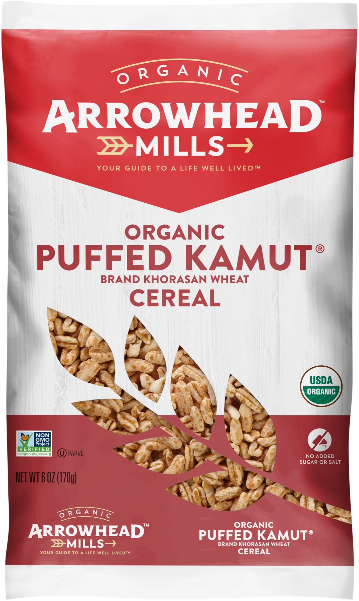 Arrowhead Mills Organic Puffed Kamut Cereal, 6 Ounce