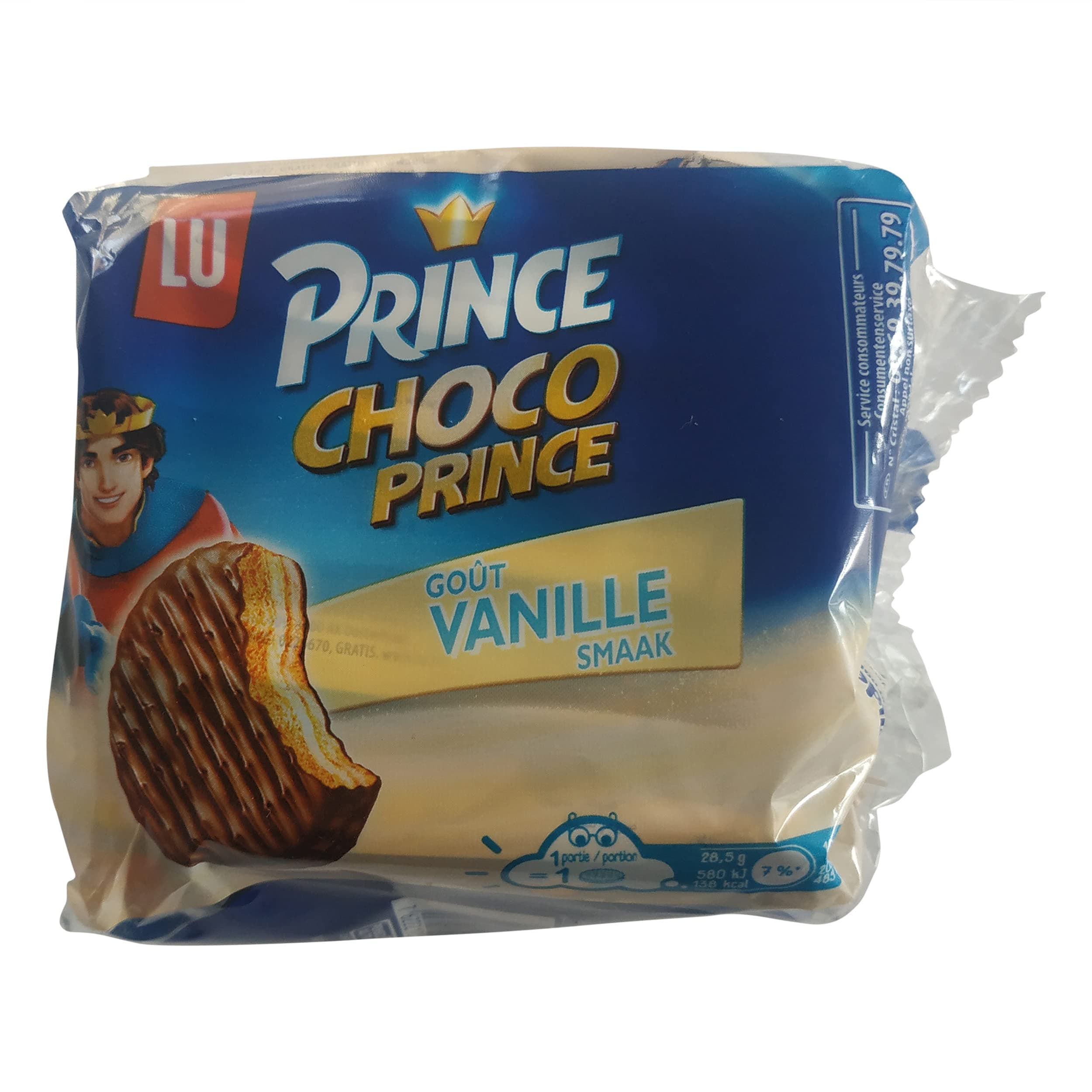 Prince Biscuits | LU Cookies | Vanilla Filled Grain Biscuits covered with Milk Chocolate | LU Prince Choco Prince | 6.03 Ounce Total Weight