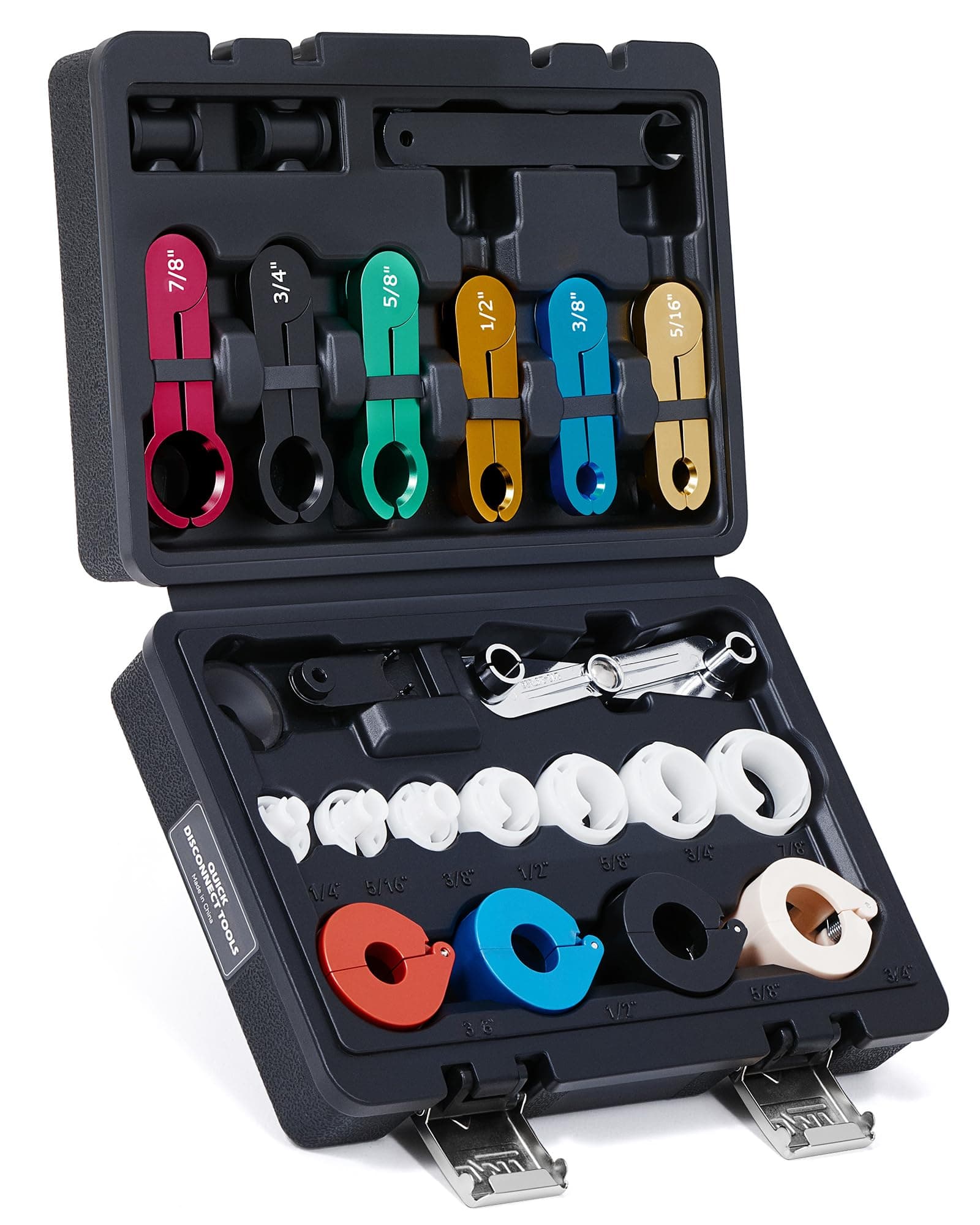 22pcs Master Quick Disconnect Tool Kit for Automotive AC Fuel Line and Transmission Oil Cooler Line, Includes Scissor Type Remover, Compatible with Most Ford Chevy GM Models