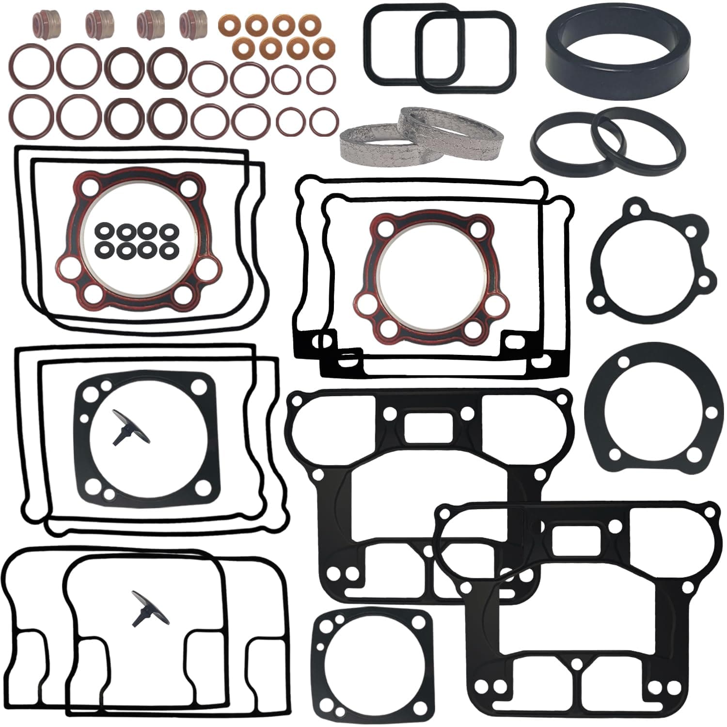 Top End Gasket Kit Compatible with Harley-Davidson EVO Big Twin 80ci 1340CC Dyna Low Rider Super Glide Wide Glide Tour Glide Softail FXST 1984-1998