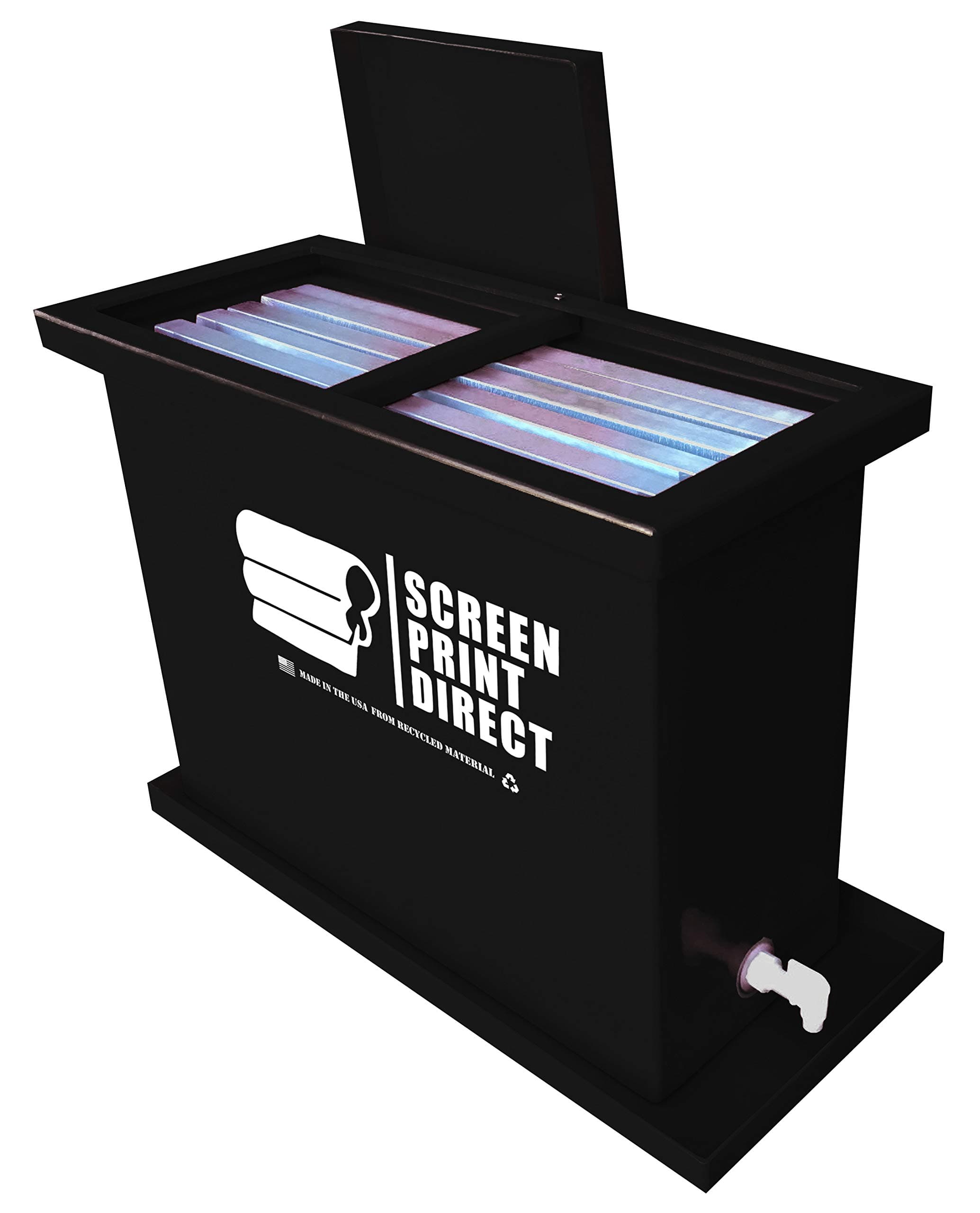 Ecotex® 30 Gallon Screen Printing Dip Tank Kit Includes Tank and 3 Gallons of Dip Tank Solution Fits 6 Screens up to 23" x 31" Little Dipper Tank by Screen Print Direct Dip Tank Kit
