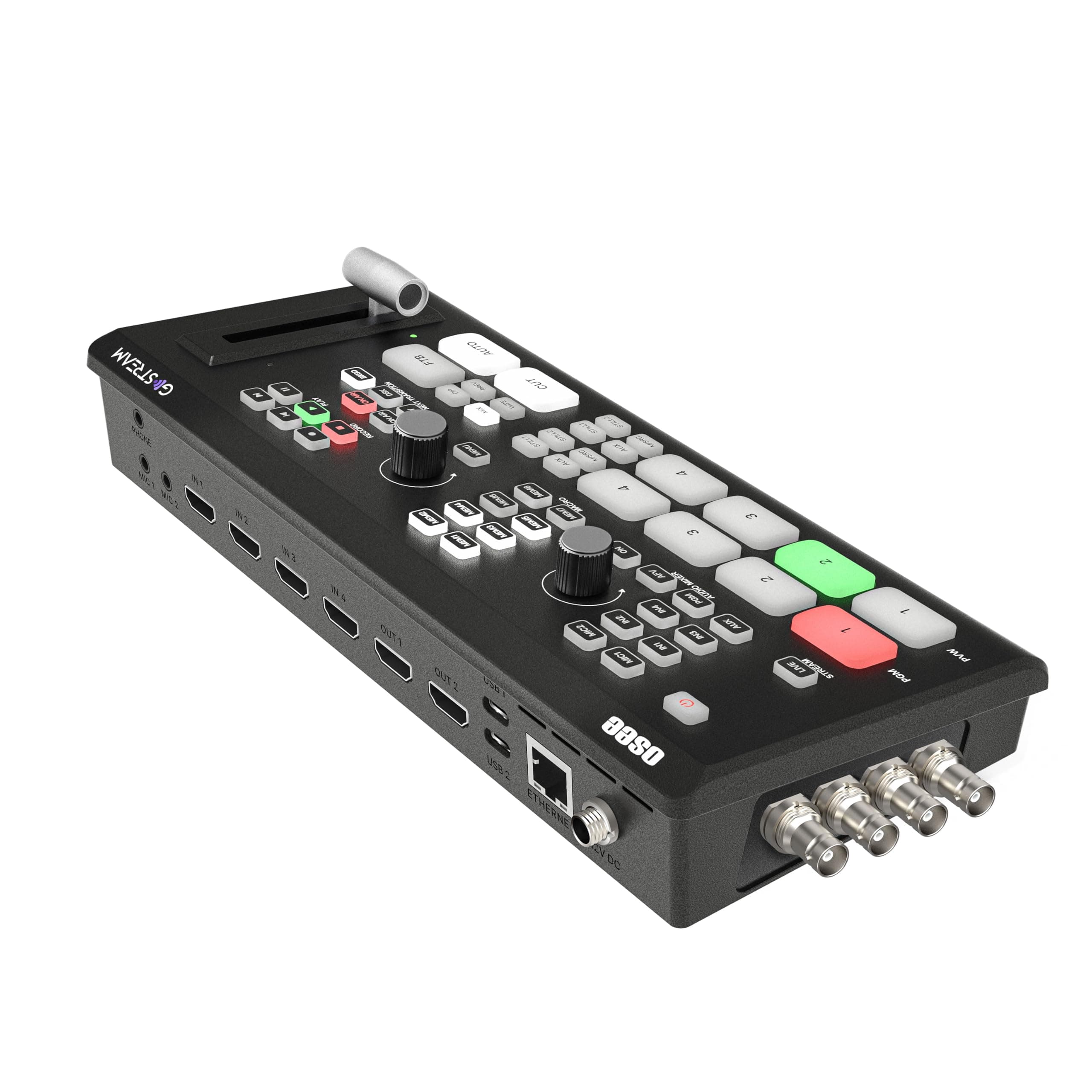 – GoStream Duet Live Streaming Switcher Multiple Camera SDI and HDMI Live Stream Video Mixer Switcher with SD Record and NDI HX Supported