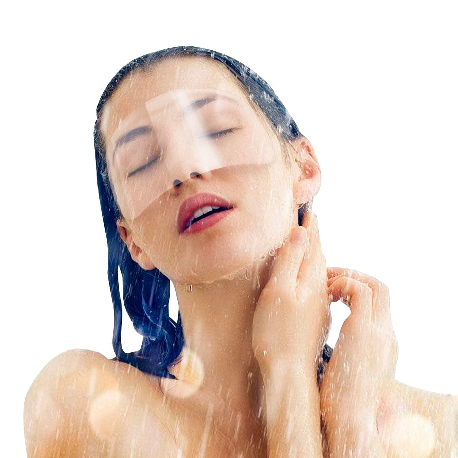 Sanlebi 100PCS Microblading Kit Makeup Shower Face Shields,Clear Visors Eye Protector for Salon Supplies Eyelash Extensions