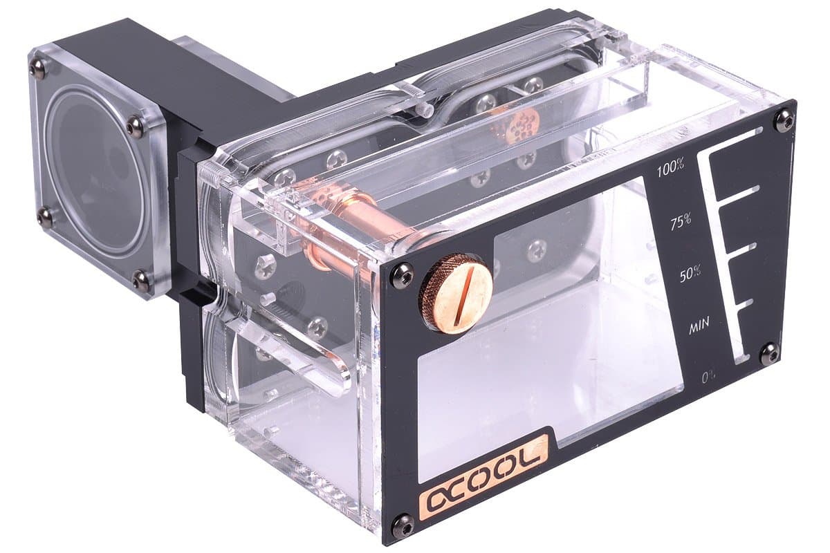 Alphacool 15040 Repack - Quad Laing DDC - Dual 5,25 Bay Station Water cooling Reservoirs