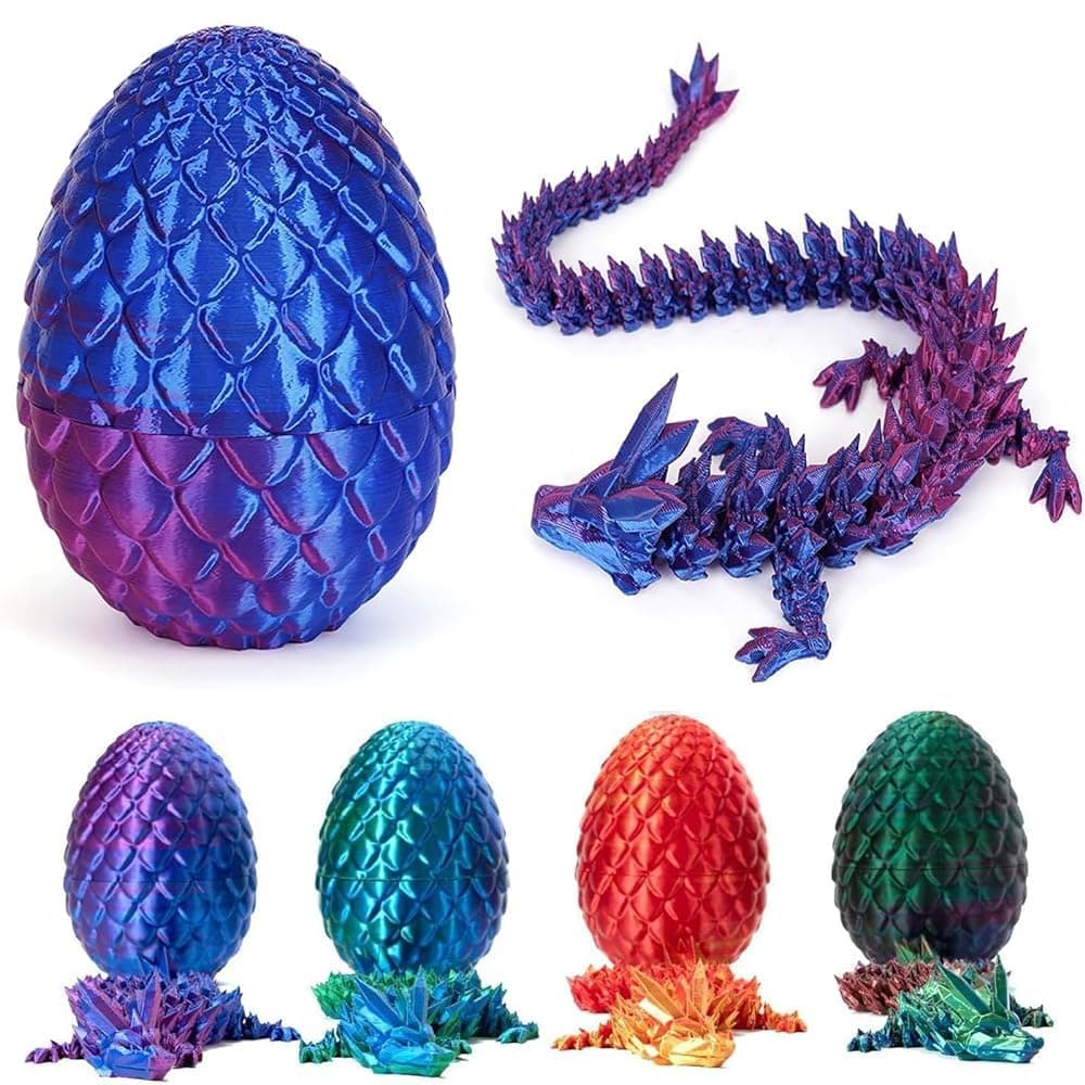 3D in Egg, Egg Fidget Toys Toys 3D Eggs with Inside, Autism Toys Egg Toy for Anxiety Relief, Flexible Joints Home Desk Decor Desk Toys